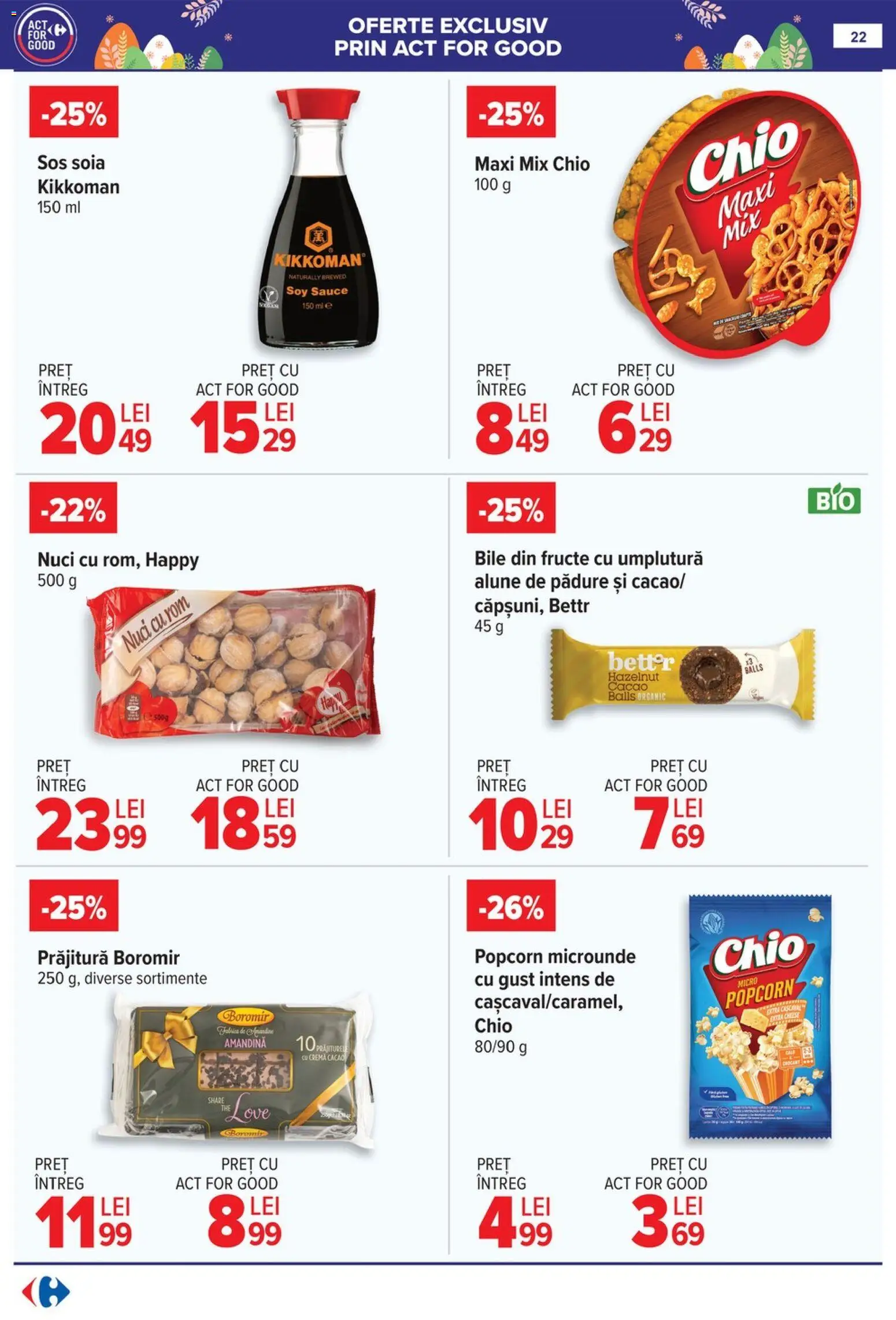 Noul catalog Carrefour – valabil de la 06.04.2026 | Pagină: 24 | Produse: Plăcintă, Unt, Cremă, Salată