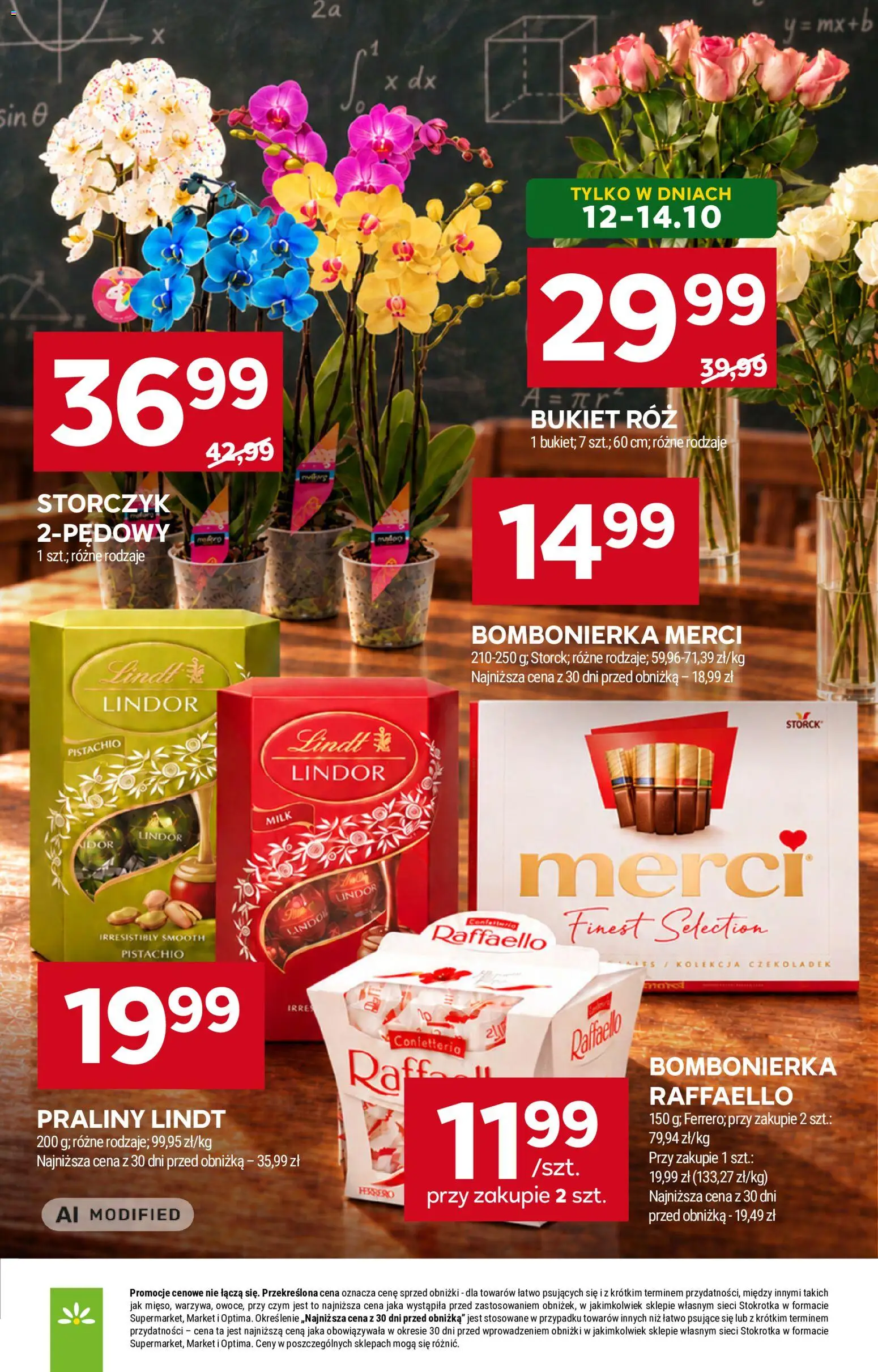Stokrotka gazetka od 08.10.2026 | Strona: 11 | Produkty: Raffaello, Merci, Lindor, Róż