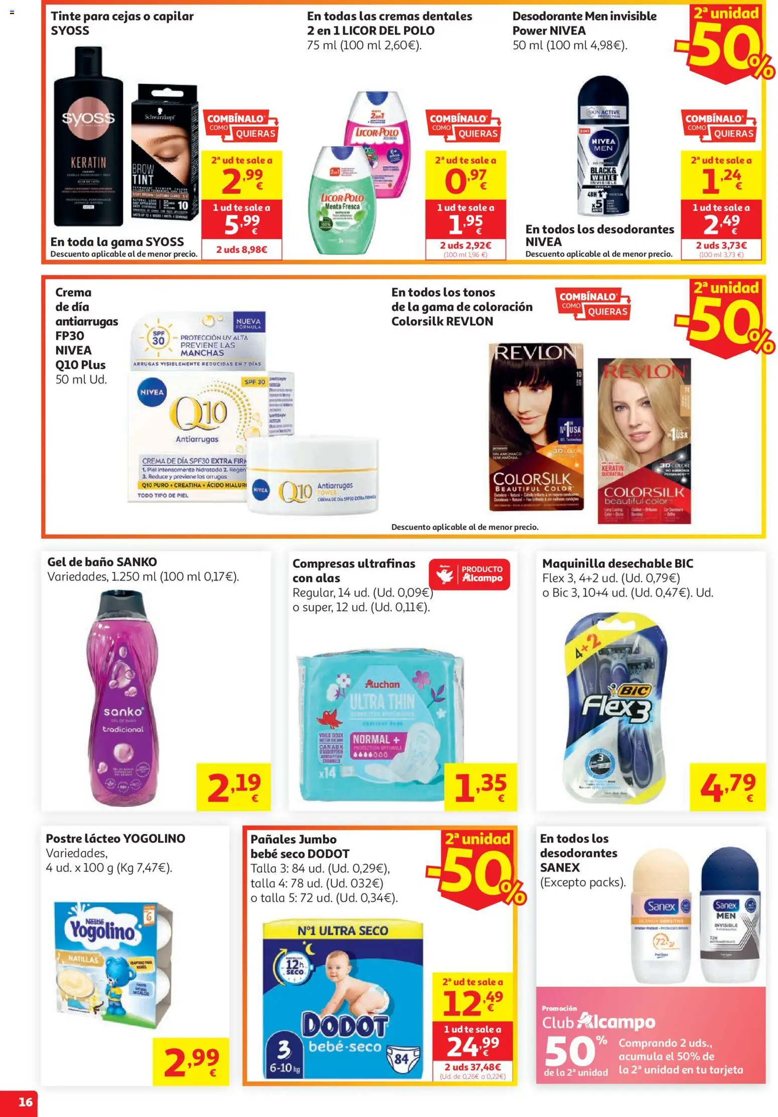 Alcampo HP Catalan │ válido desde el 05.05.2026 | Página: 16 | Productos: Licor, Crema, Té, Baño