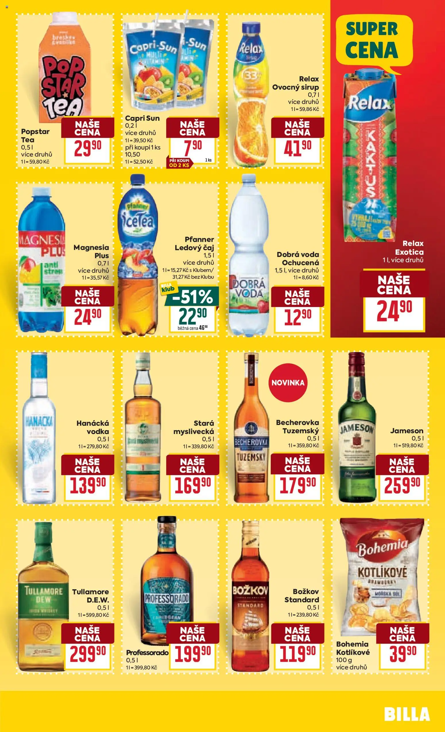 Billa Velký leták od 06.05.2026 | Strana: 21 | Produkty: Dobrá voda, Magnesia, Becherovka, Ledový čaj