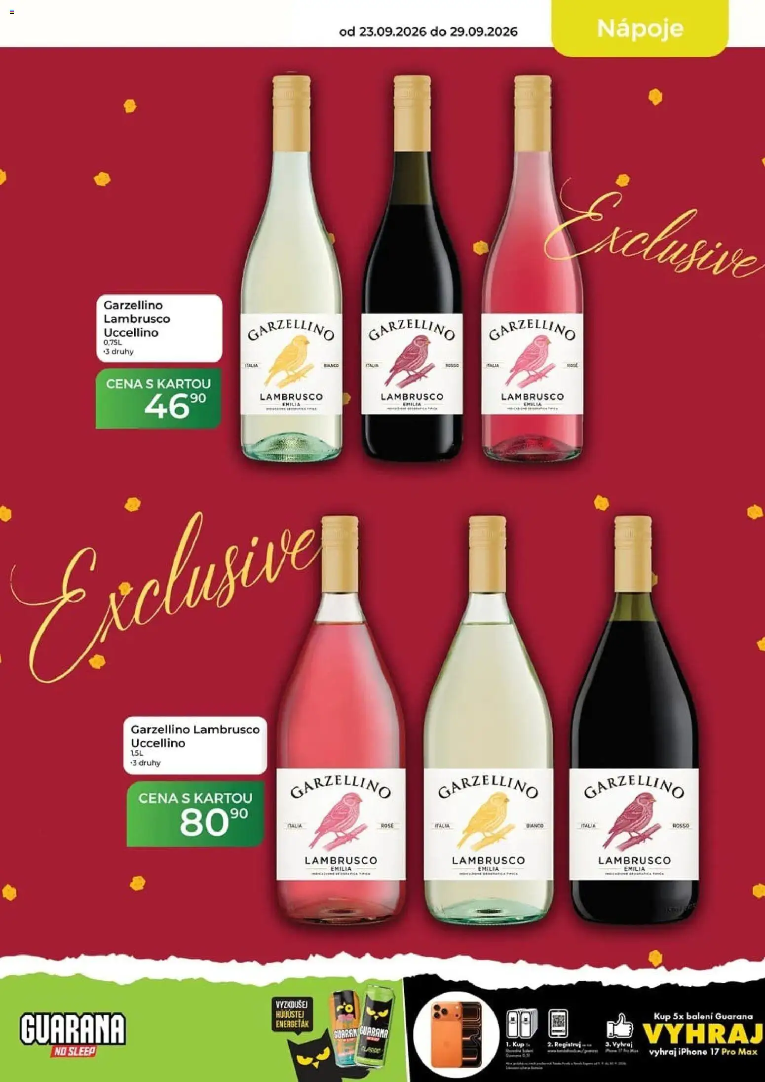 Tamda Foods leták od 23.09.2026 | Strana: 17 | Produkty: Lambrusco, Nápoje, Iphone