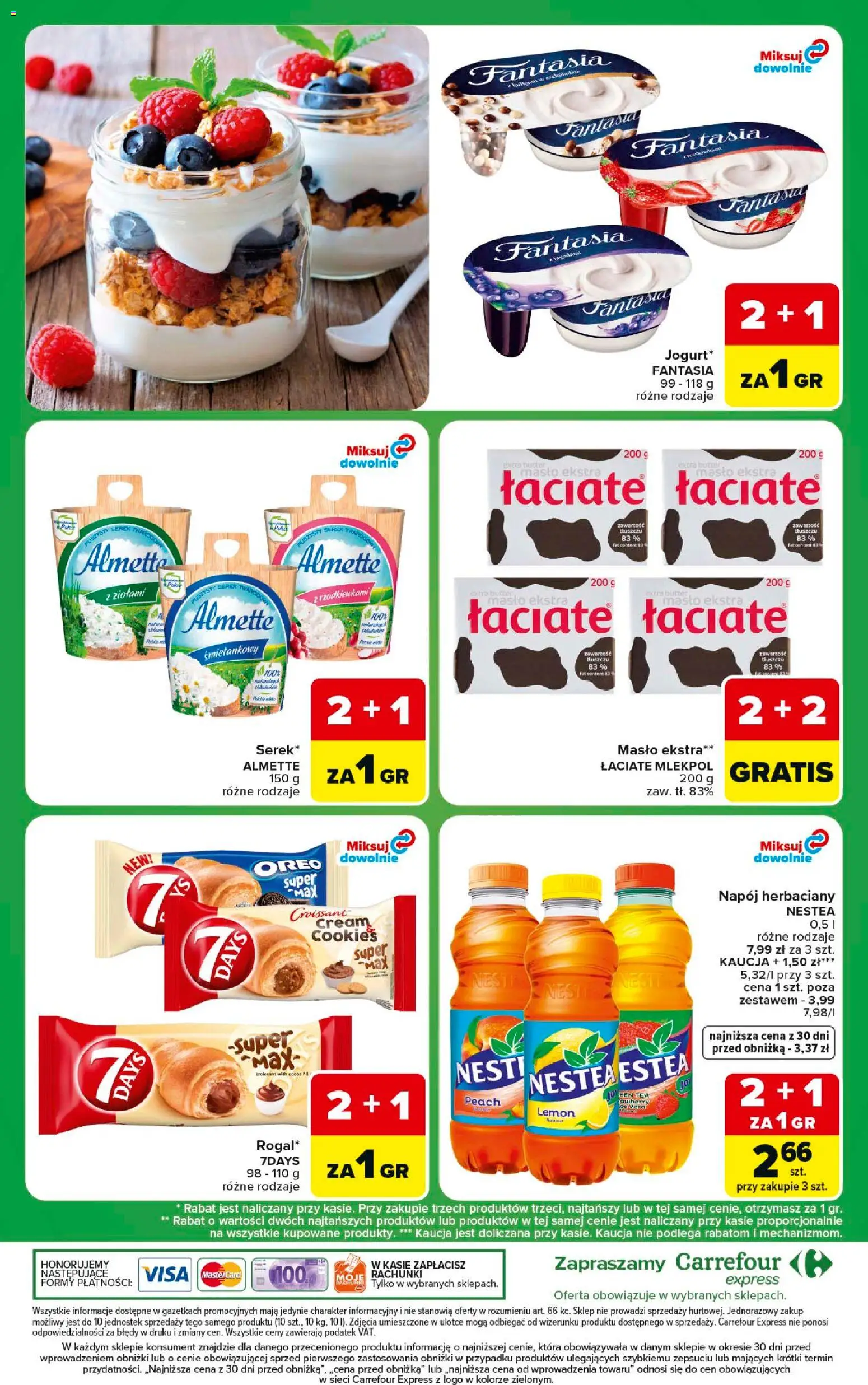 Carrefour gazetka - Express od 15.09.2026 | Strona: 8 | Produkty: Serek, Oreo, 7days, Masło