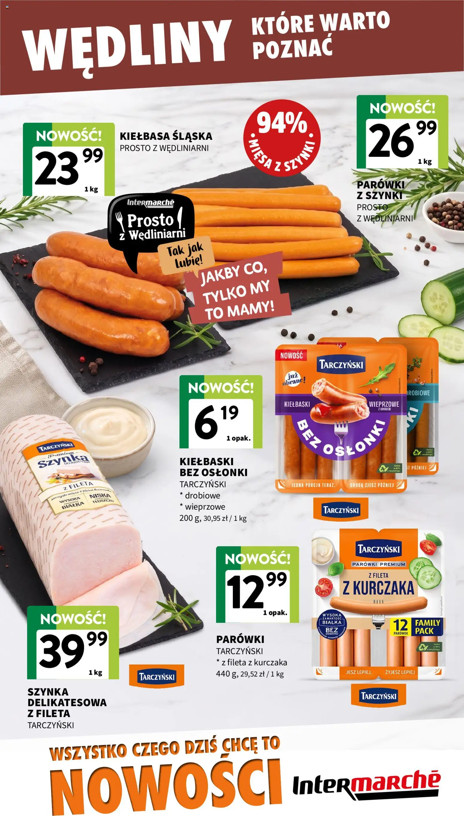Intermarche gazetka - Nowości od 16.07.2026 | Strona: 9 | Produkty: Piersi, Mięso, Kiełbaski, Kiełbasa śląska