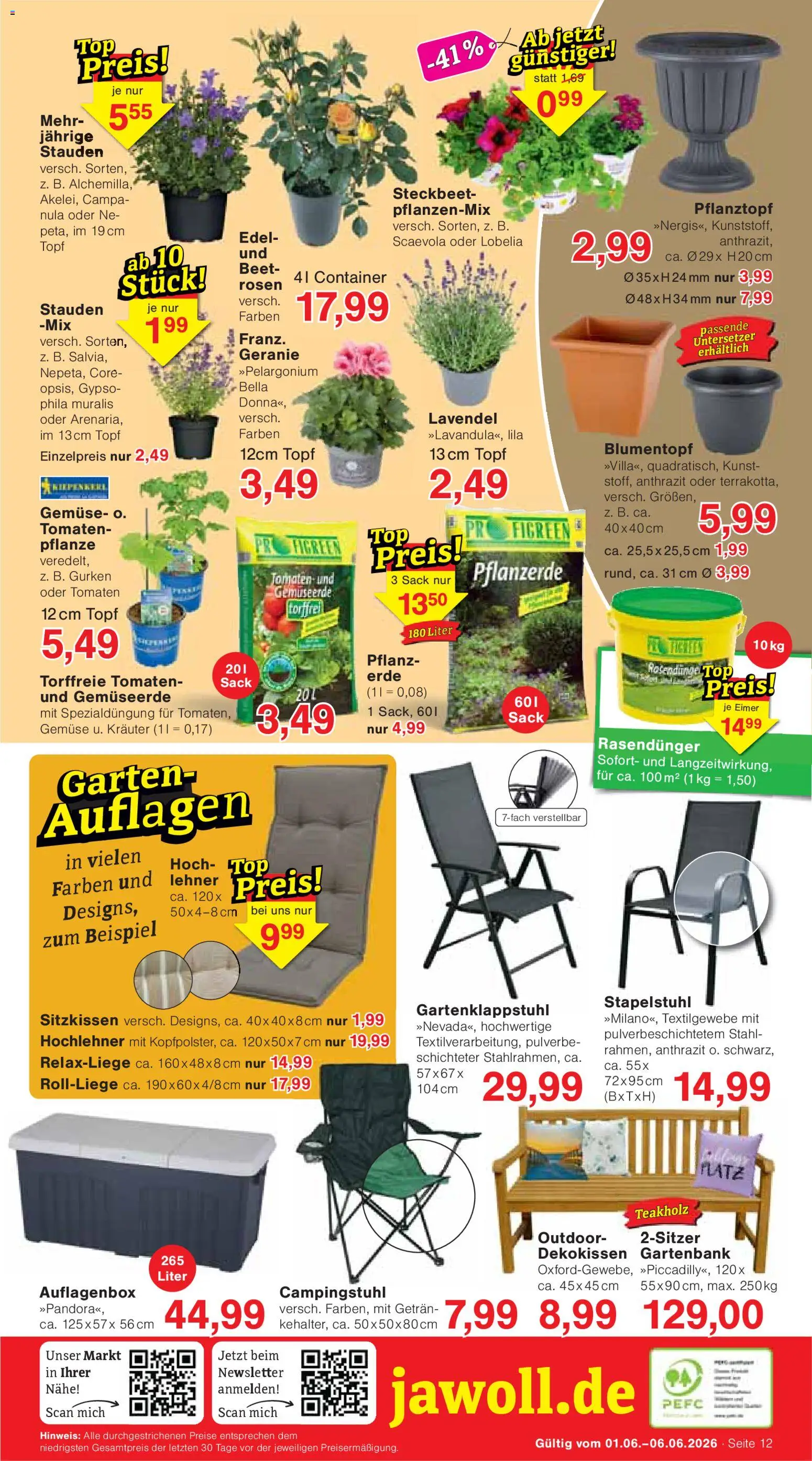 Wiglo Wunderland Prospekt – gültig ab 01.06.2026 | Seite: 16 | Produkte: Blumentopf, Tomaten, Lavendel, Gurken