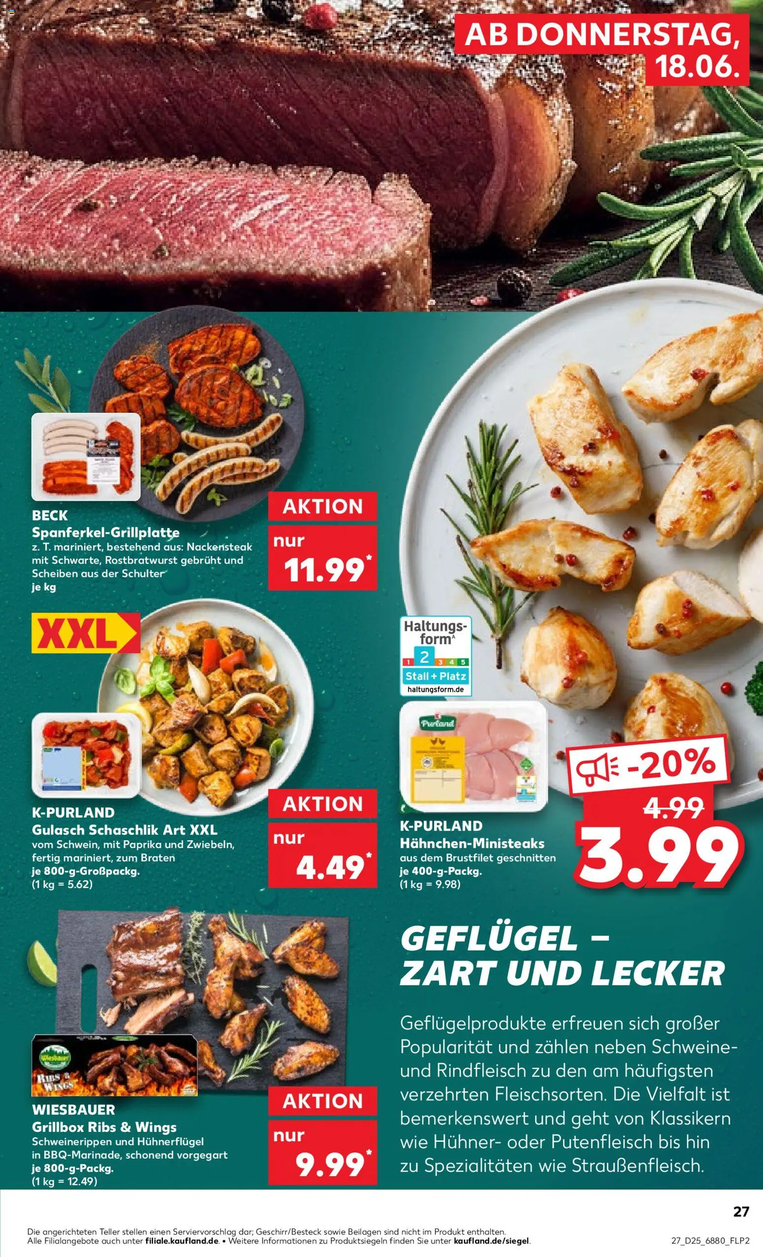 Kaufland Německo leták - Völklingen od 18.06.2026 | Strana: 27 | Produkty: Paprika, Forma