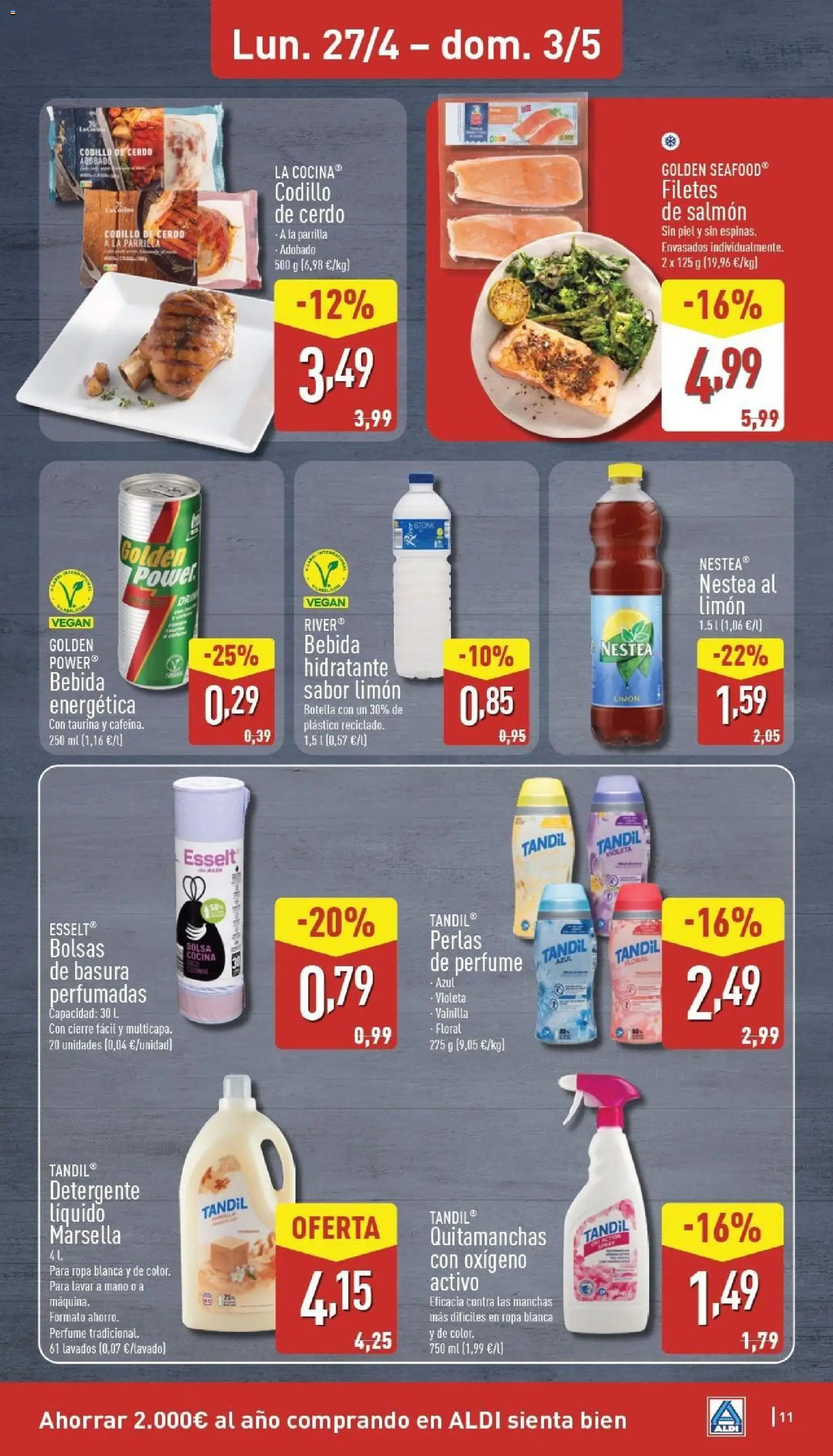 Aldi folleto Canarias │ válido desde el 27.04.2026 | Página: 11 | Productos: Perfume, Quitamanchas, Ropa, Parrilla
