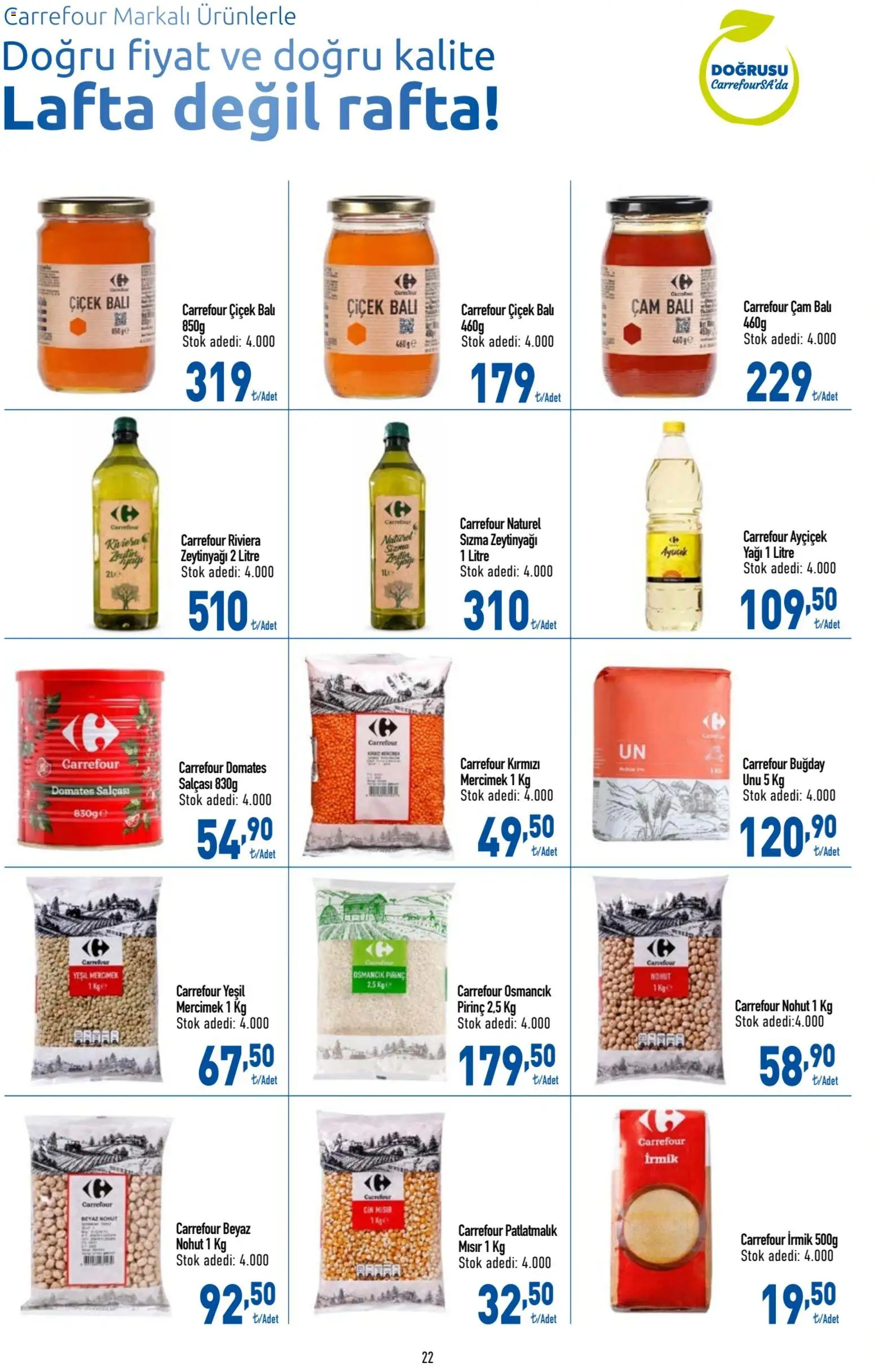 CarrefourSA Katalog - 01.06.2026 tarihinden itibaren geçerlidir | Sayfa: 22 | Ürünler: Domates, Pirinç, Cin, Mısır