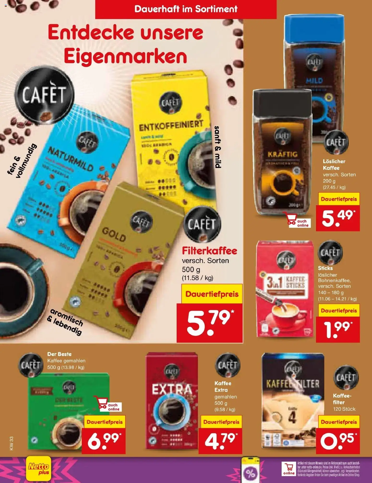 Netto Marken-Discount Prospekt Pirna (ab 10.08.2026) » Angebote | Seite: 22 | Produkte: Kaffee, Löslicher Kaffee