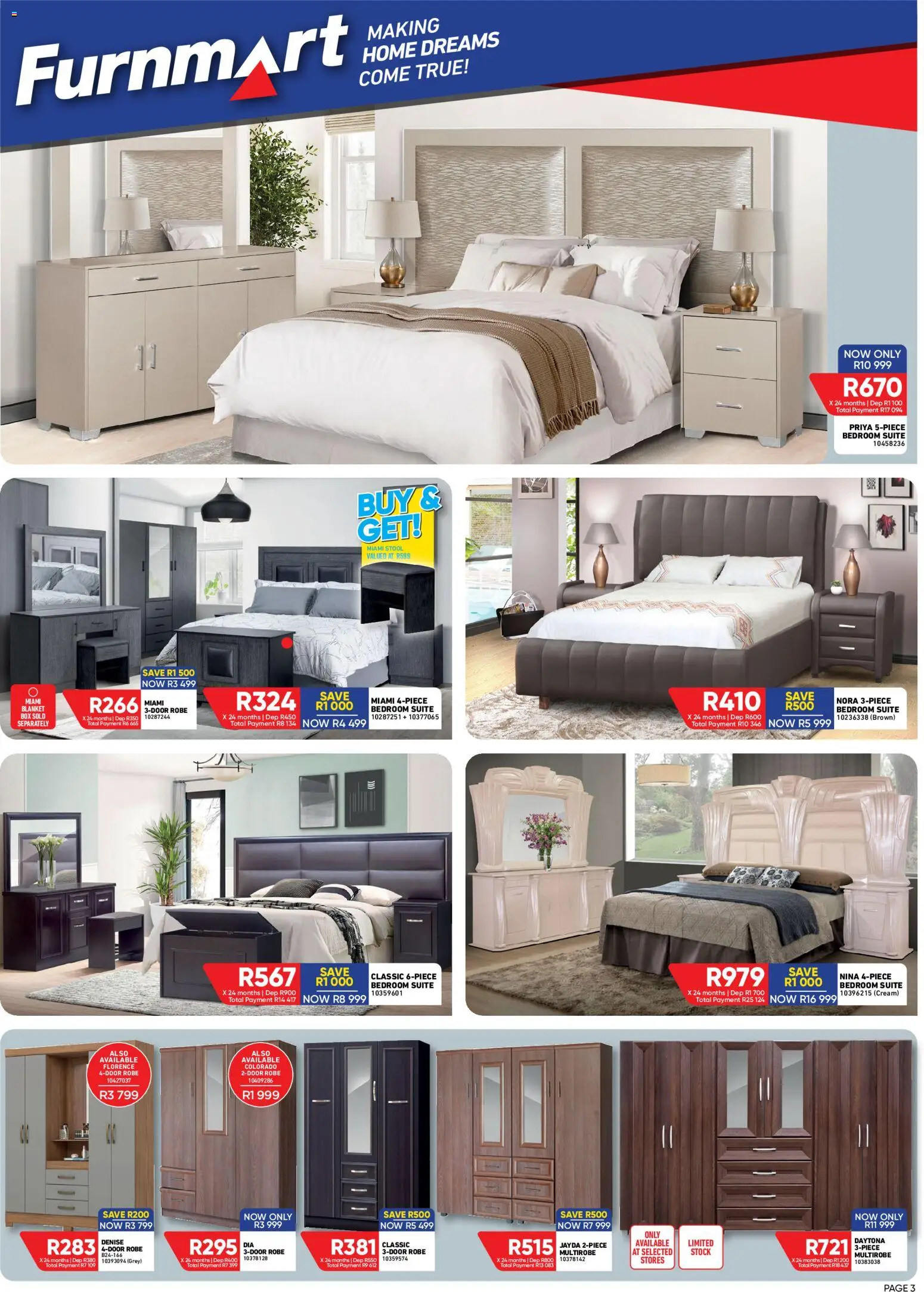 New Furnmart catalogue – valid from 10/08/2026 | Page: 3 | Products: Blanket box, Blanket, Cream, Stock