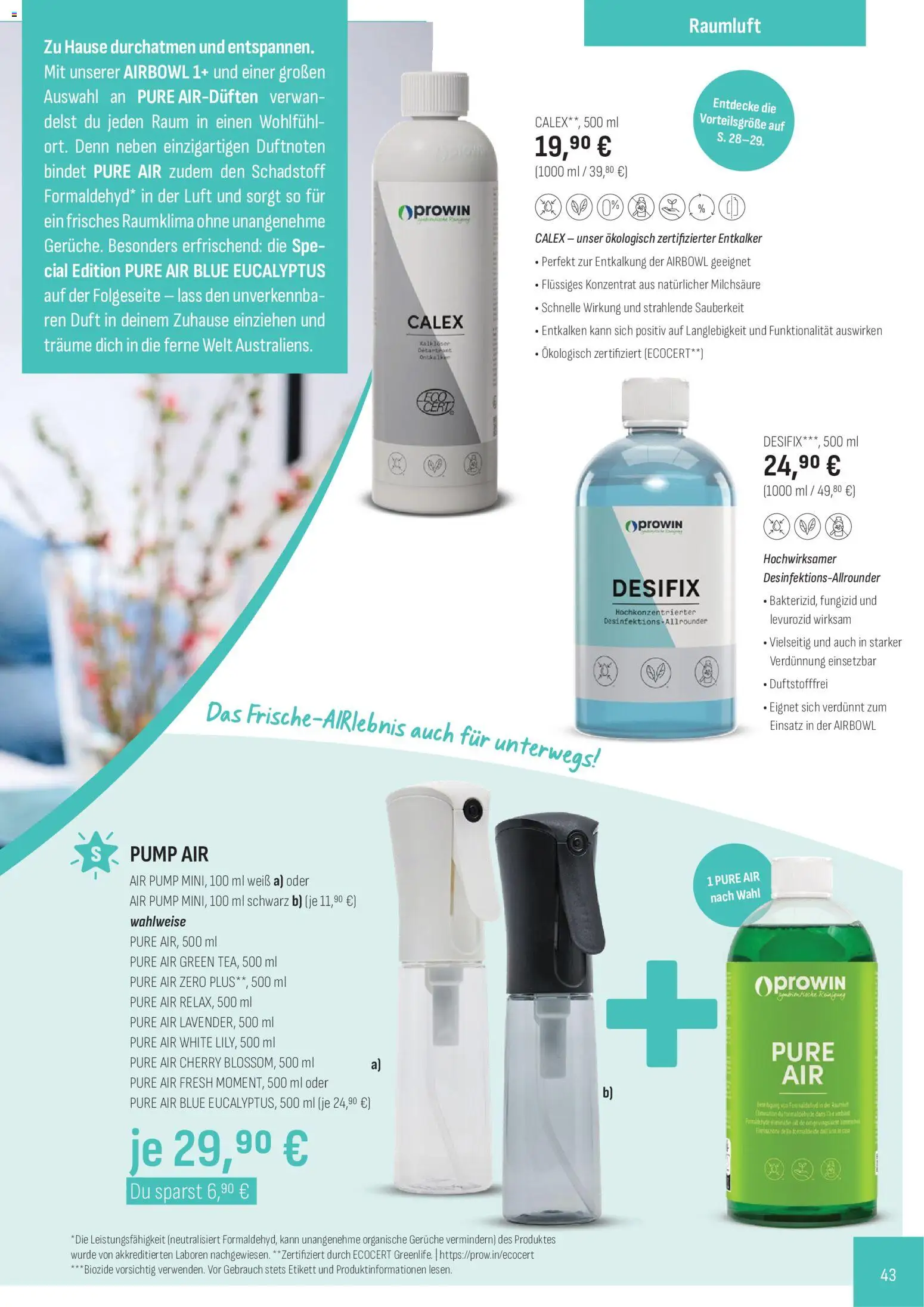 Katalog ProWin Juli / Dezember 2026 – gültig ab 01.07.2026 | Seite: 43 | Produkte: Duft