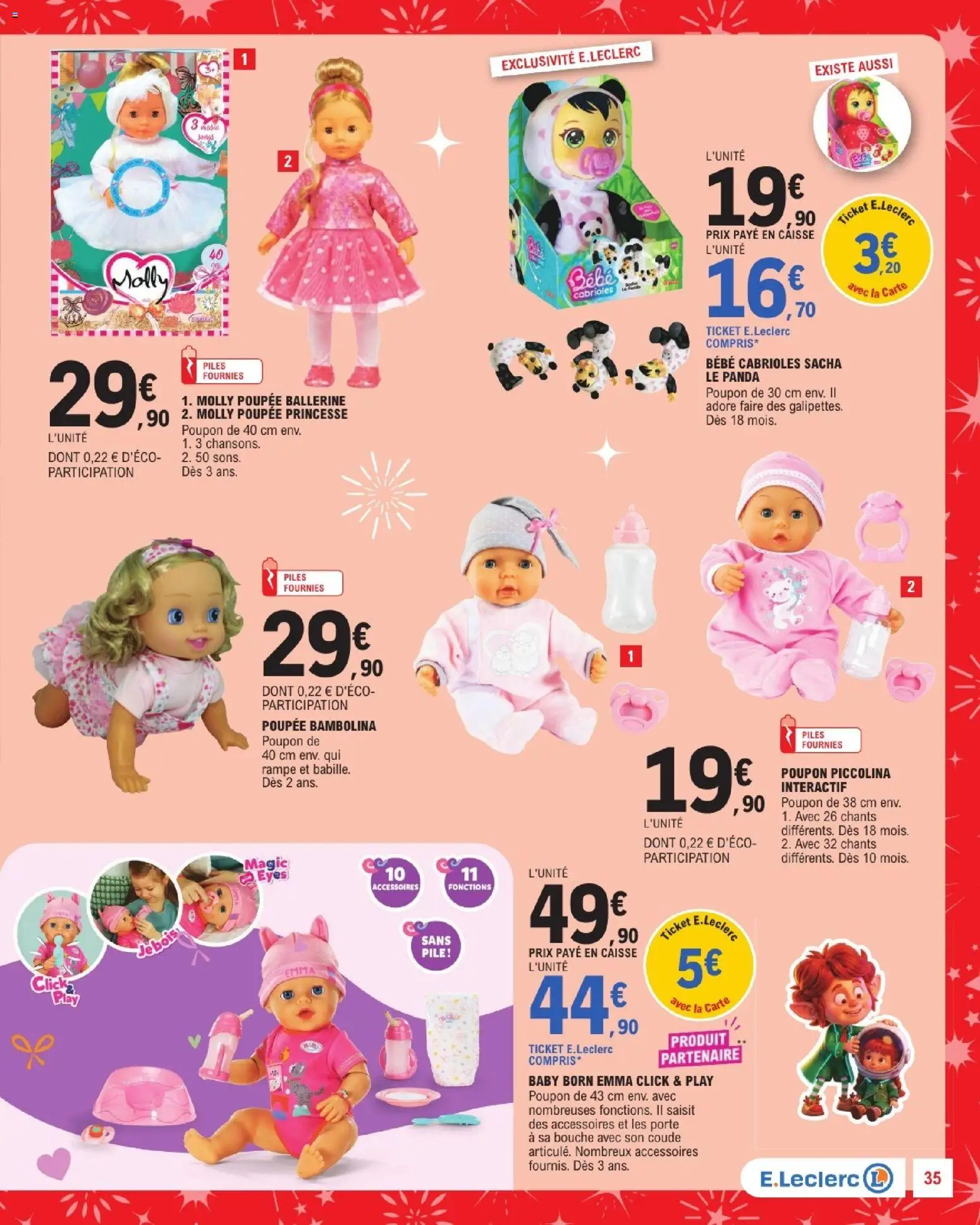 {H1} | Page: 35 | Produits: Poupée, Porte, Ballerine, Piles