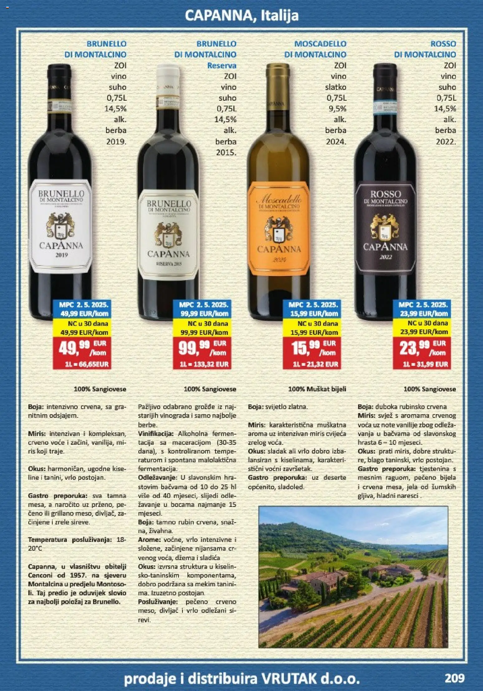 Vrutak katalog | vrijedi od 01.11.2025 | Stranica: 209 | Proizvodi: Miris, Vino, Voda, Voće