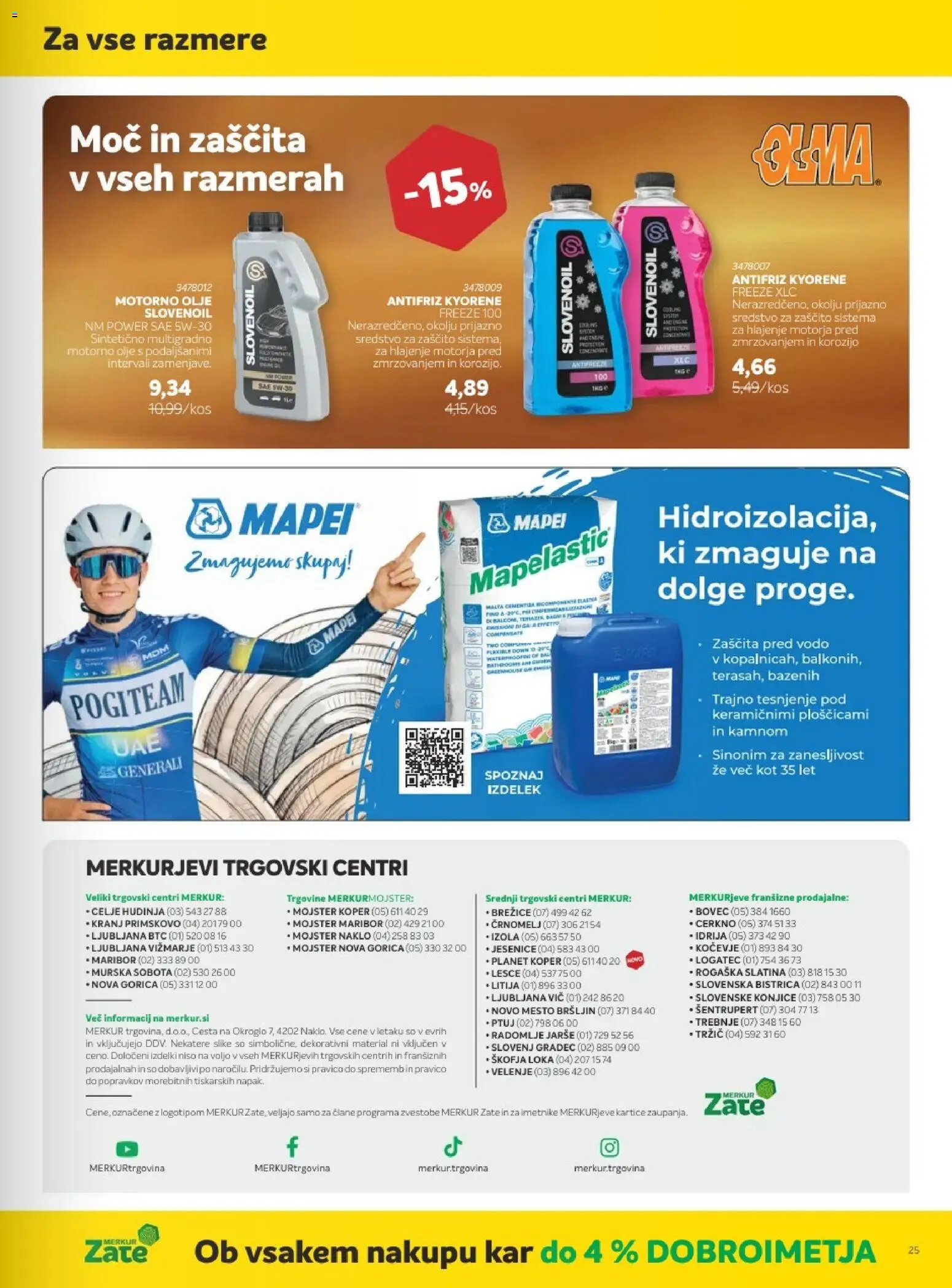 Novi Merkur katalog ponudbe – veljaven od 07.10.2026 | Stran: 25 | Izdelki: Olje