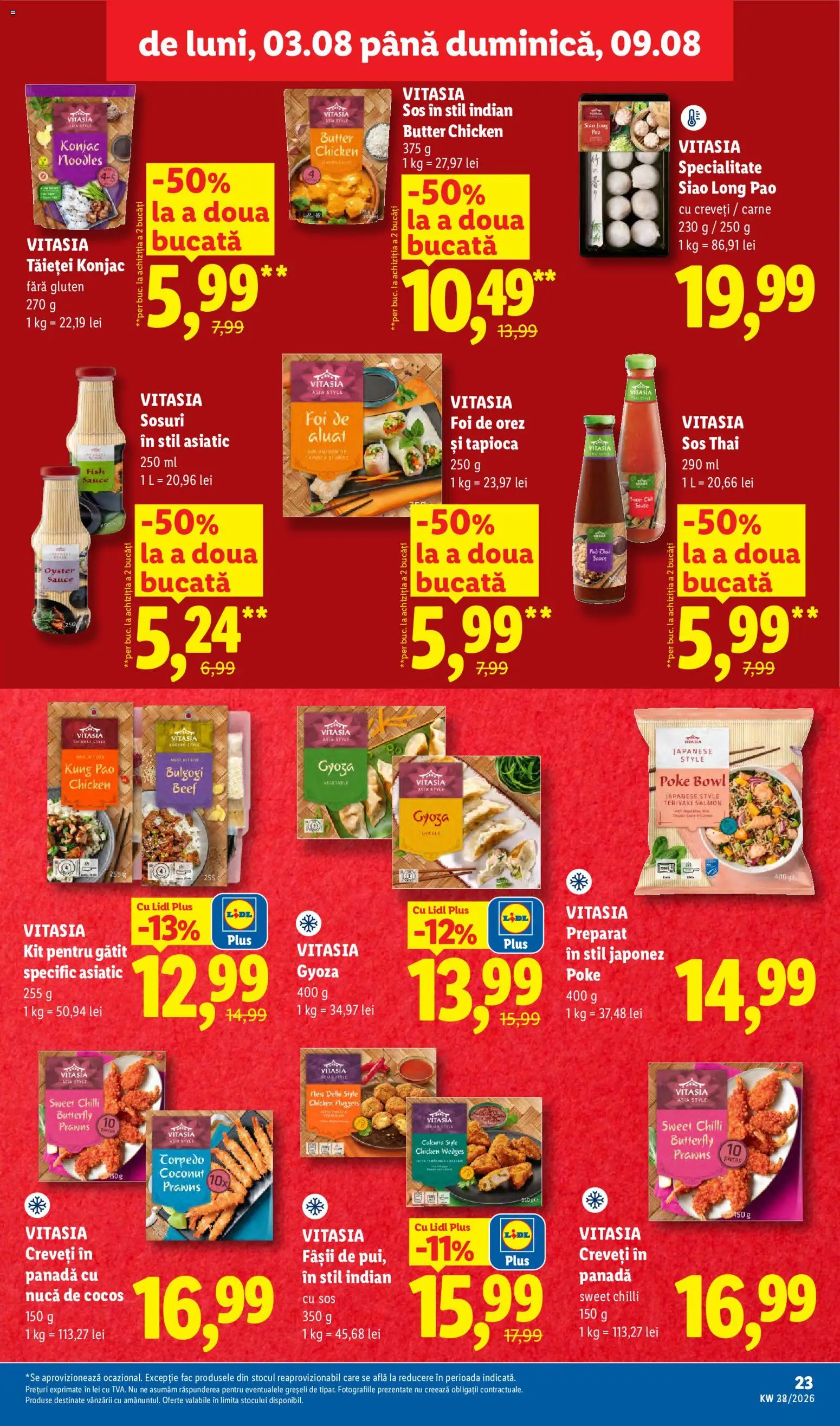 Noul catalog Lidl – valabil de la 03.08.2026 | Pagină: 23 | Produse: Style, Chilli, Vitasia, Plus