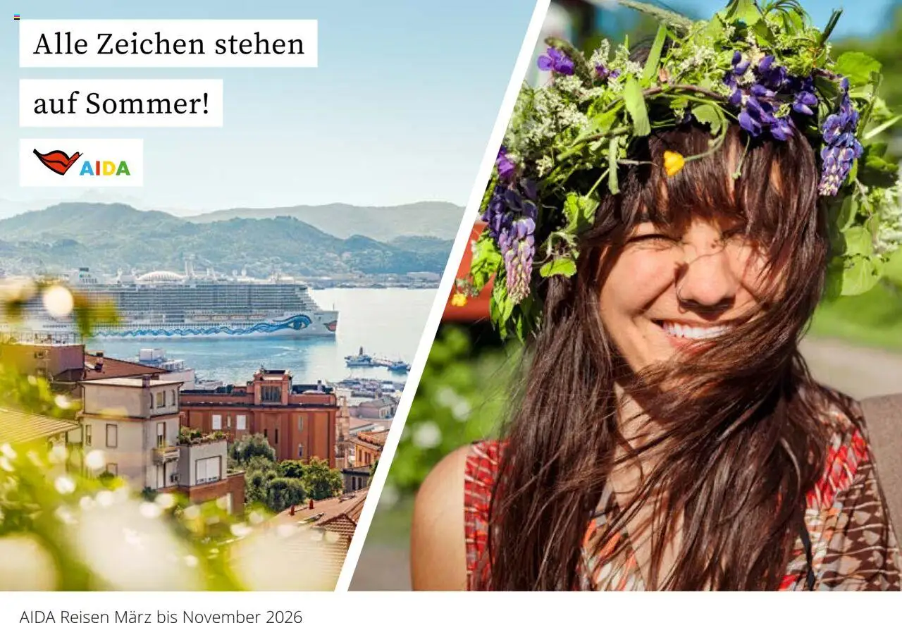 Aida Sommer 2026 – gültig ab 01.03.2026 | Seite: 1