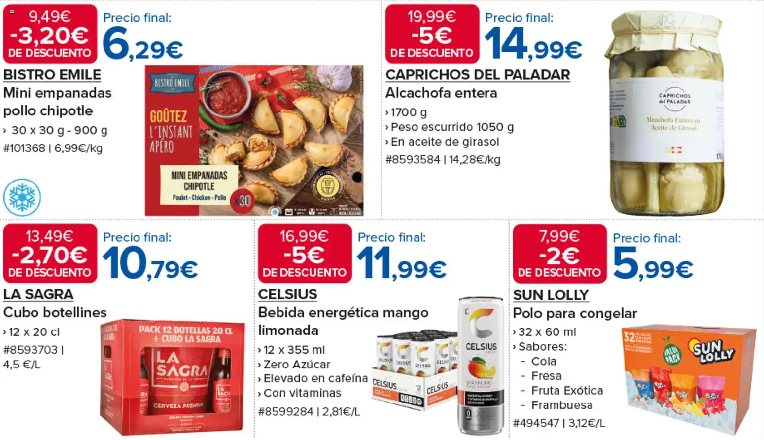 Costco 4 días de descuentos │ válido desde el 16/07/2026 | Página: 3 | Productos: Aceite, Cerveza, Aceite de girasol, Peso