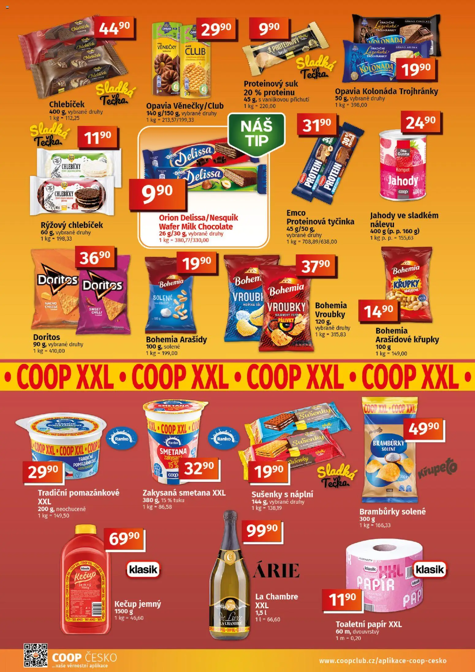 Coop leták - Tuty od 15.07.2026 | Strana: 6 | Produkty: Proteinová tyčinka, Toaletní papír, Arašídy, Milk chocolate
