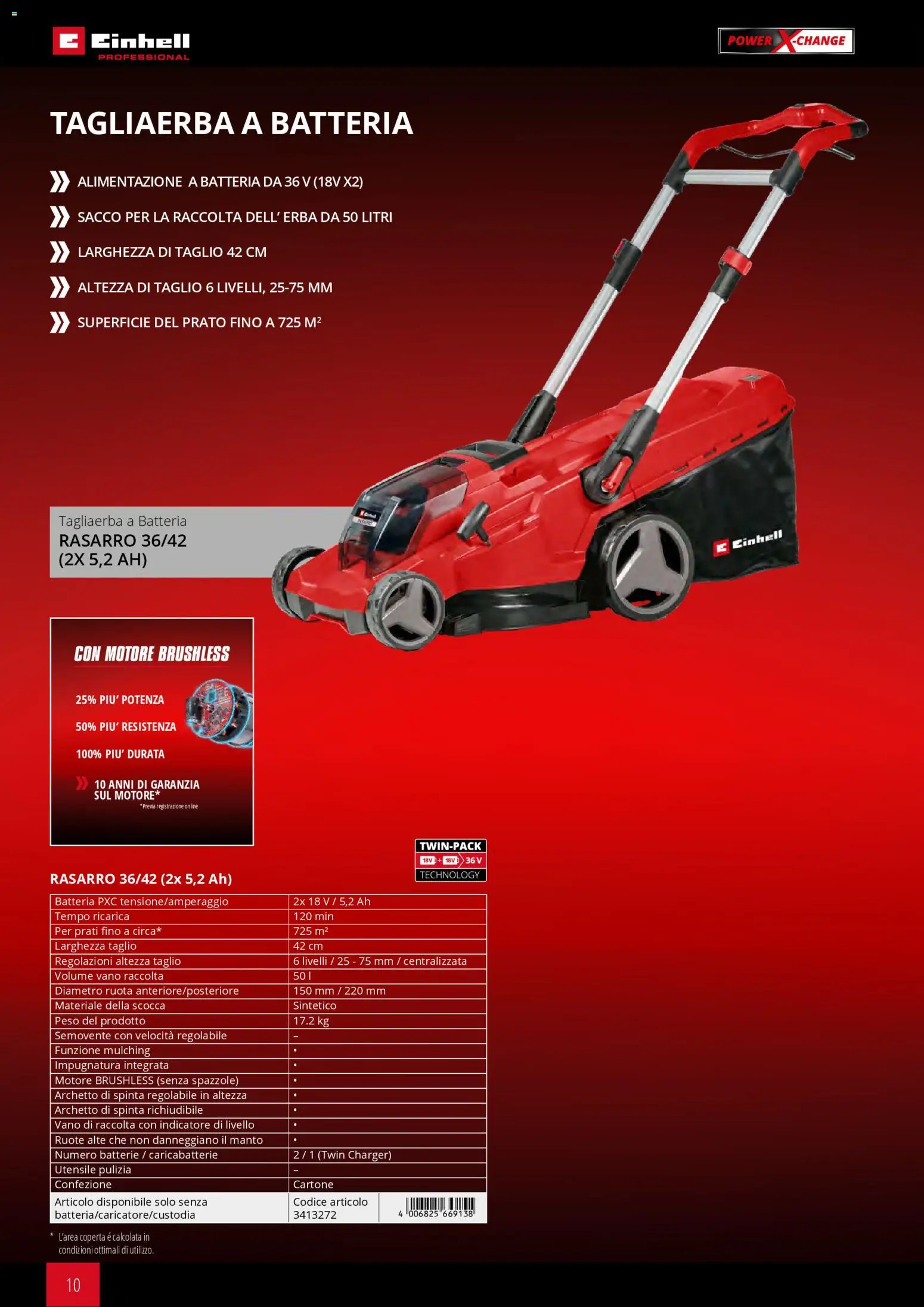 Volantino Einhell del 02/03/2026 | Pagina: 12 | Prodotti: Coperta, Batteria, Batterie, Caricabatterie