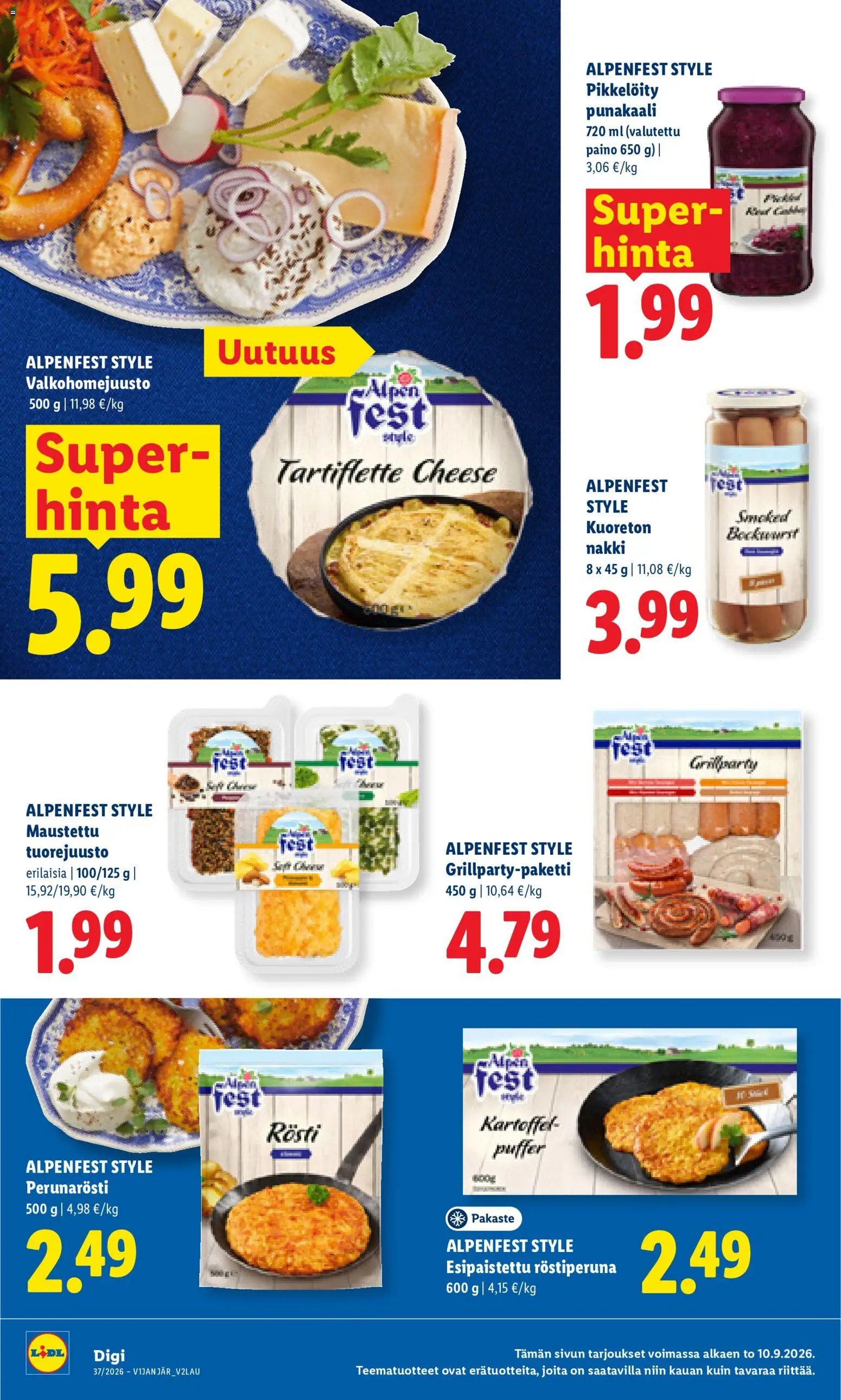 Lidl tarjoukset - Tampere – voimassa 10/09/2026 alkaen | Sivu: 12 | Tuotteet: Punakaali