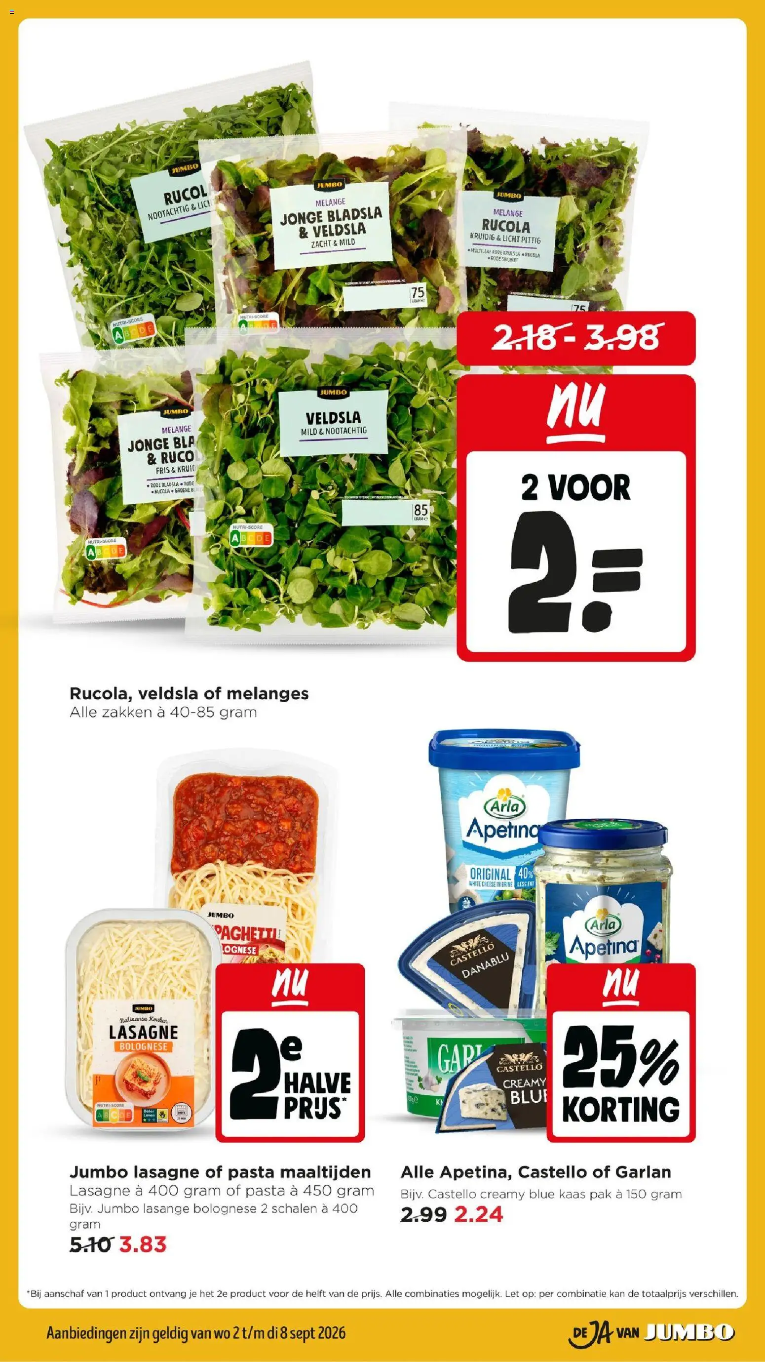 {H1} | Pagina: 23 | Producten: Kaas, Rucola, Kan, Pasta