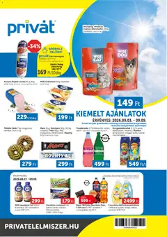 PRIVÁT akciós újság - amely érvényes a következő dátumtól: 2026.09.03.