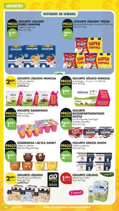Pré-visualização IOGURTE BICOMPARTIMENTADO NESTLÉ, Kit kat/Smarties morango/Smarties Baunilha Pack 2x115g válido de 28.04.2026 | Página: 16