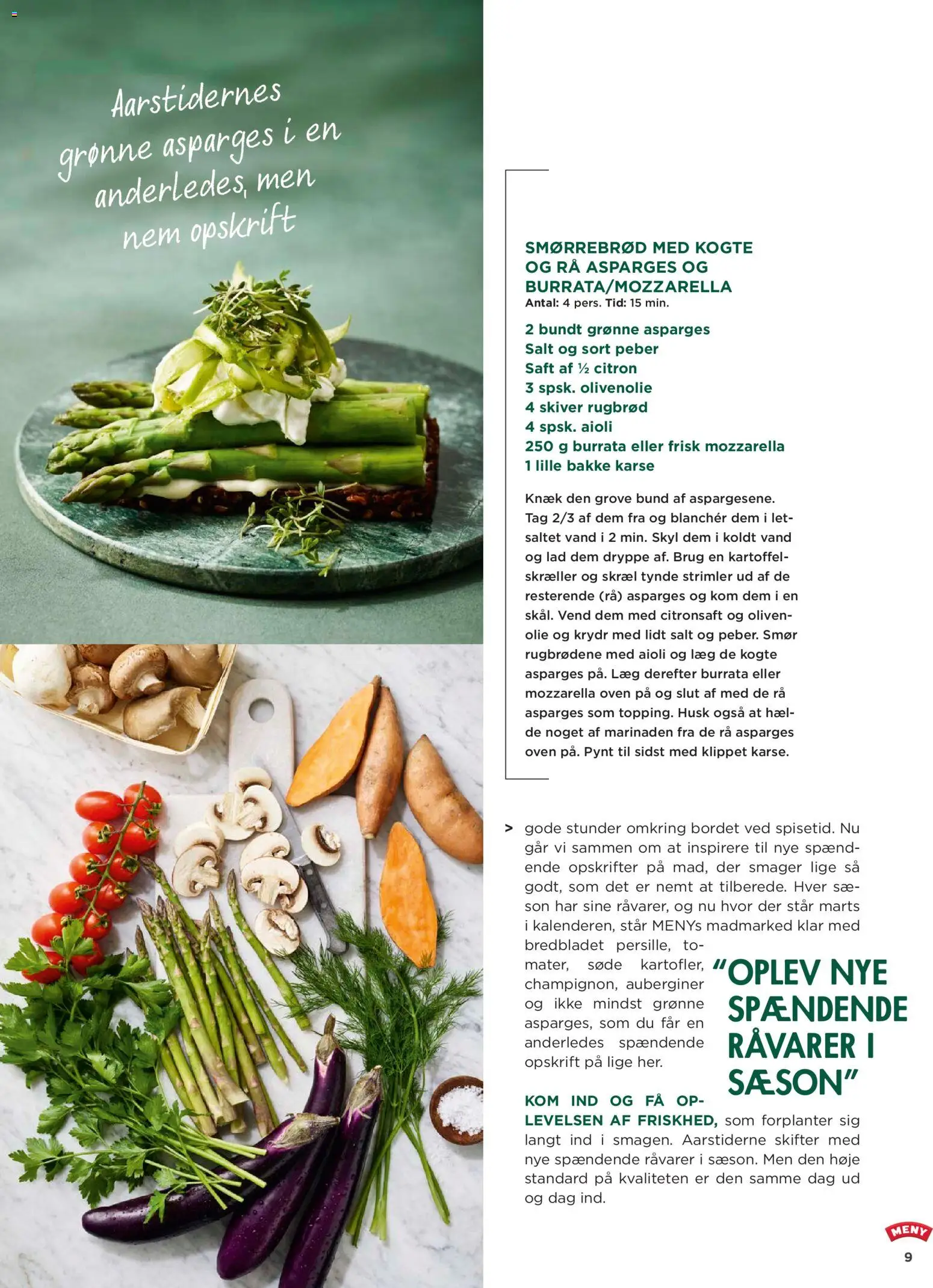 Meny tilbudsavis – gyldig fra 20.03.2026 | Side: 9 | Produkter: Karse, Peber, Mozzarella, Søm