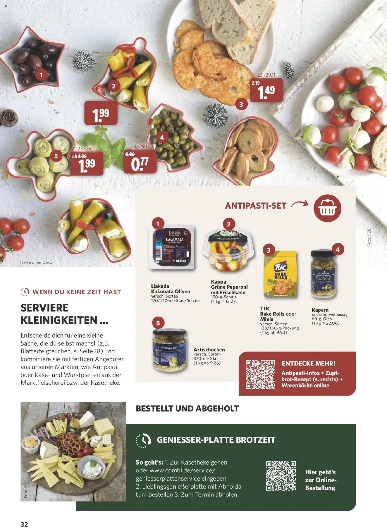 Combi Aktueller Prospekt (ab 26.10.2026) zum Blättern | Seite: 32 | Produkte: Käse, Frischkase
