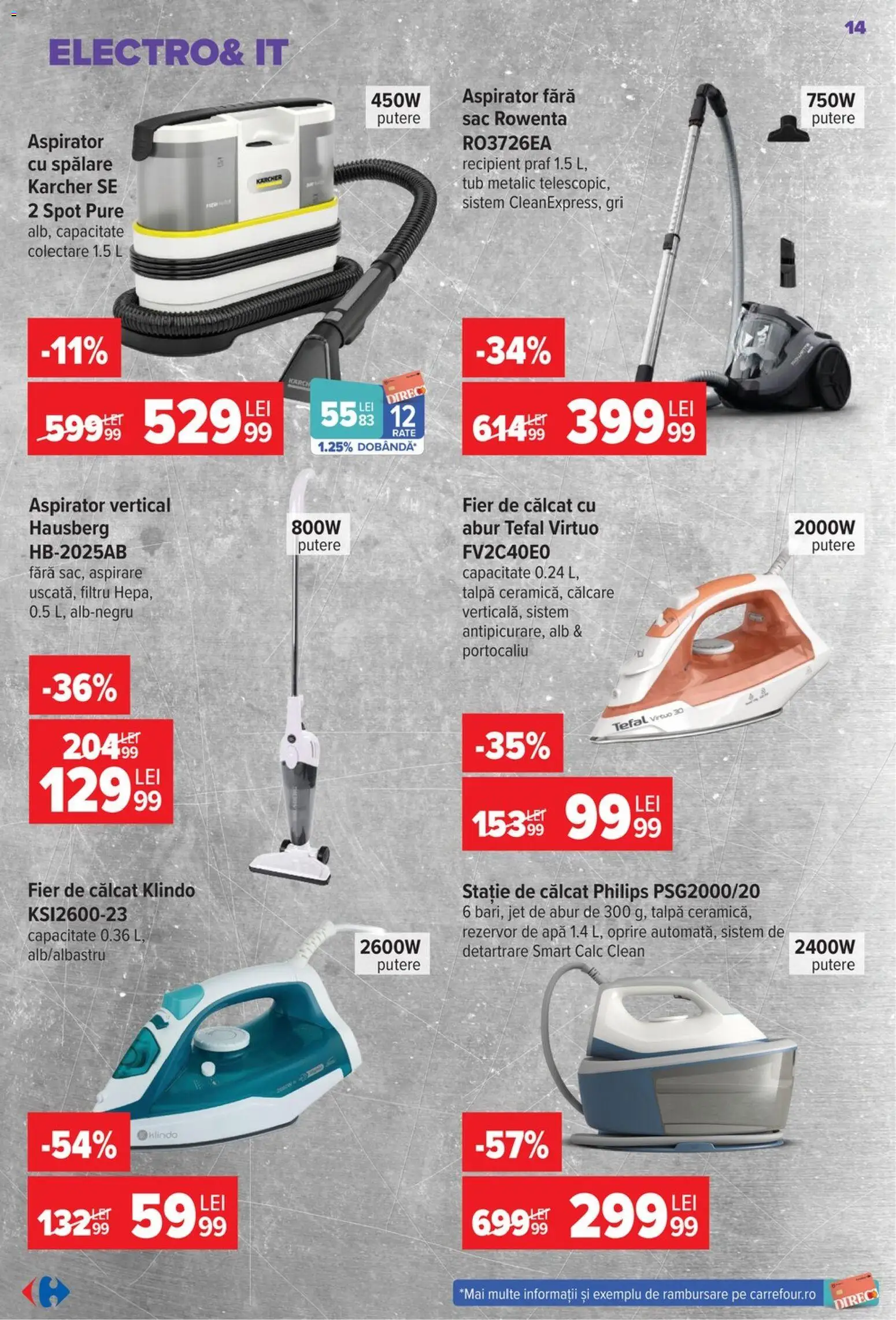 Noul catalog Carrefour – valabil de la 17.06.2026 | Pagină: 16 | Produse: Enginar, Pomelo, Aspirator, Apă