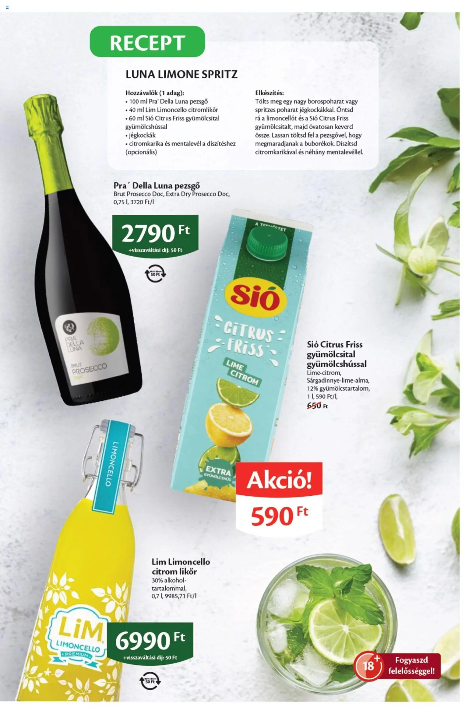 EcoFamily akciós ujság - amely érvényes a következő dátumtól: 2026.07.13. | Oldal: 5 | Termékek: Gyümölcsital, Alkohol, Pezsgő, Citrom