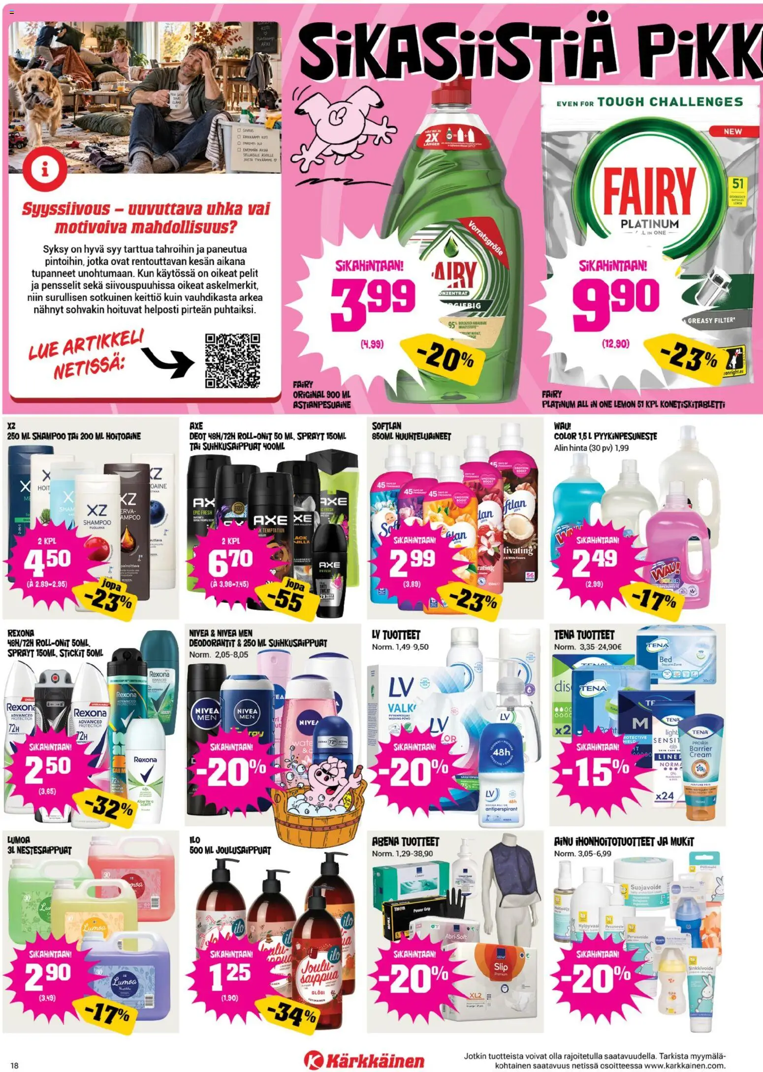 Kärkkäinen tarjoukset – voimassa 30/09/2026 alkaen | Sivu: 18 | Tuotteet: Shampoo, Keittiö