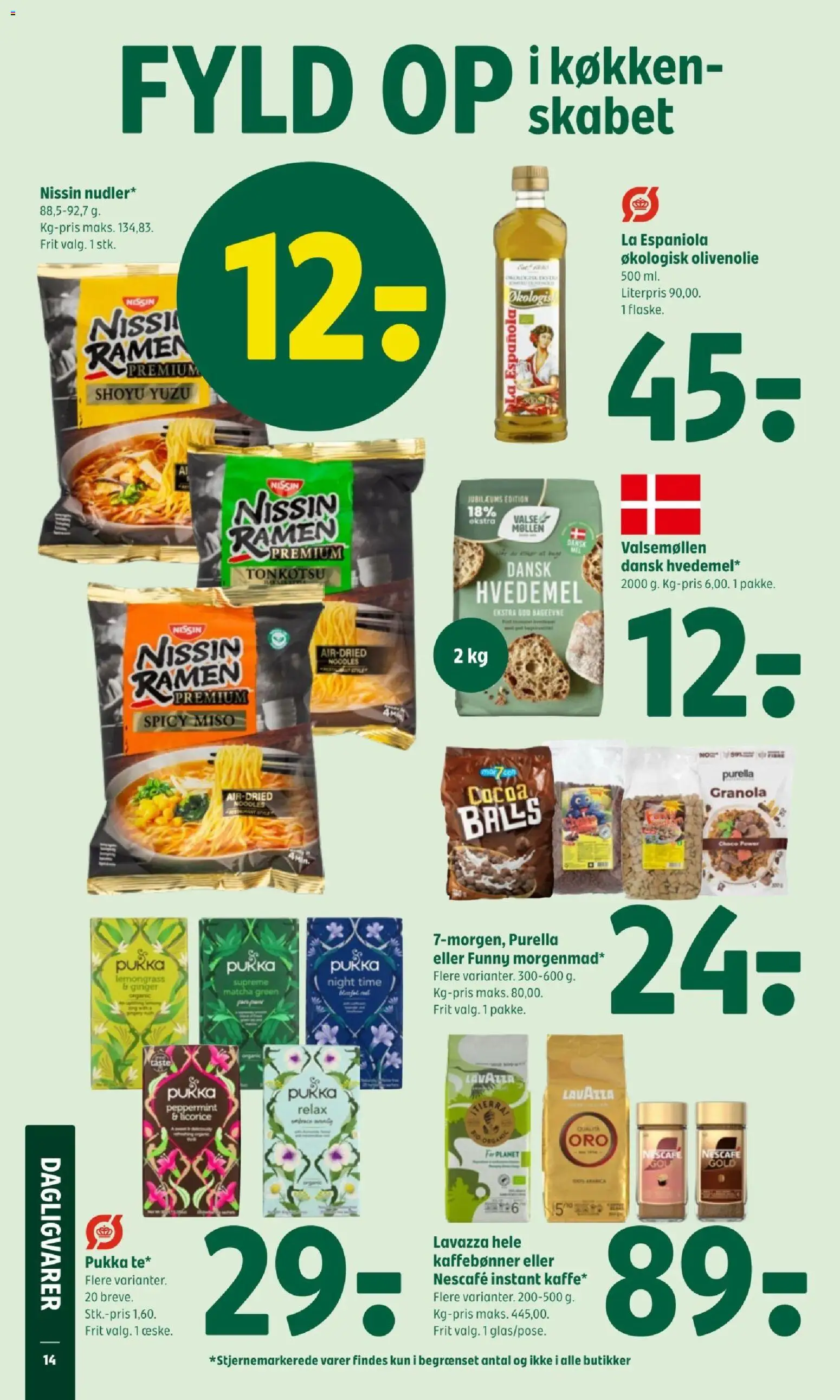 Coop 365 tilbudsavis – gyldig fra 09/04/2026 | Side: 16 | Produkter: Dagligvarer, Hvedemel, Olivenolie