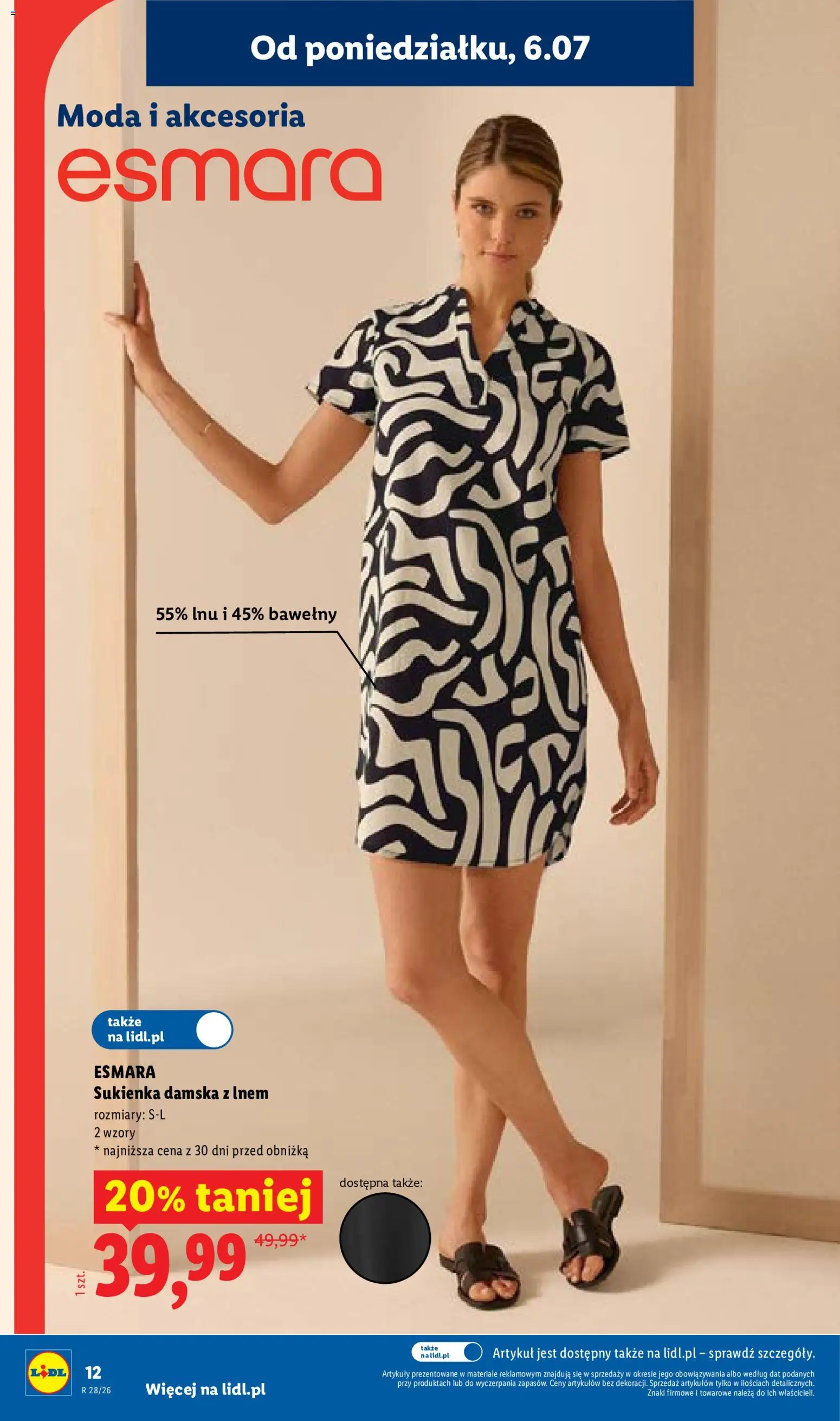 Lidl Katalog od 06.07.2026 | Strona: 14 | Produkty: Sukienka