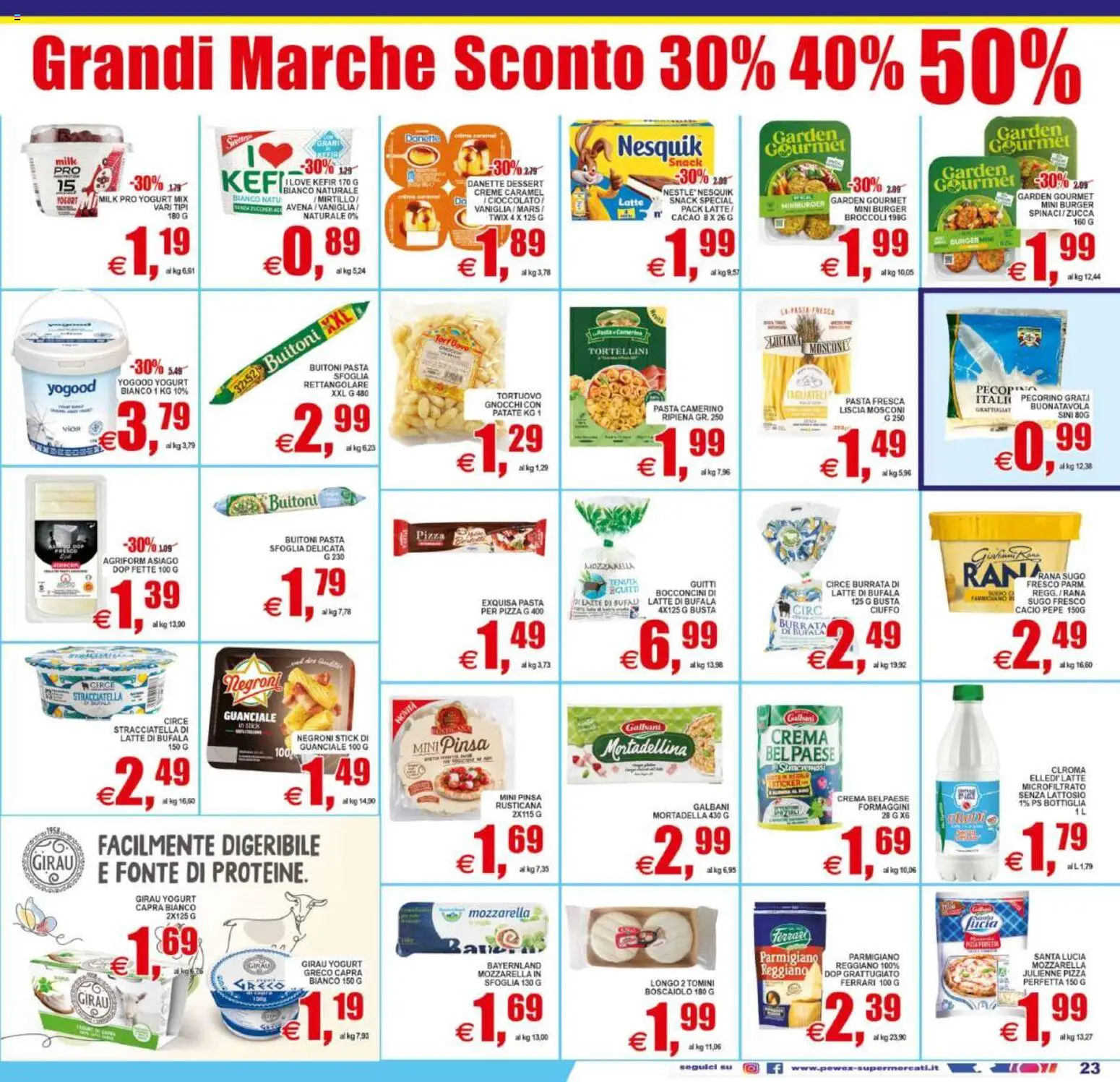 Volantino Pewex del 29.05.2026 | Pagina: 23 | Prodotti: Crema, Pepe, Pasta, Mortadella