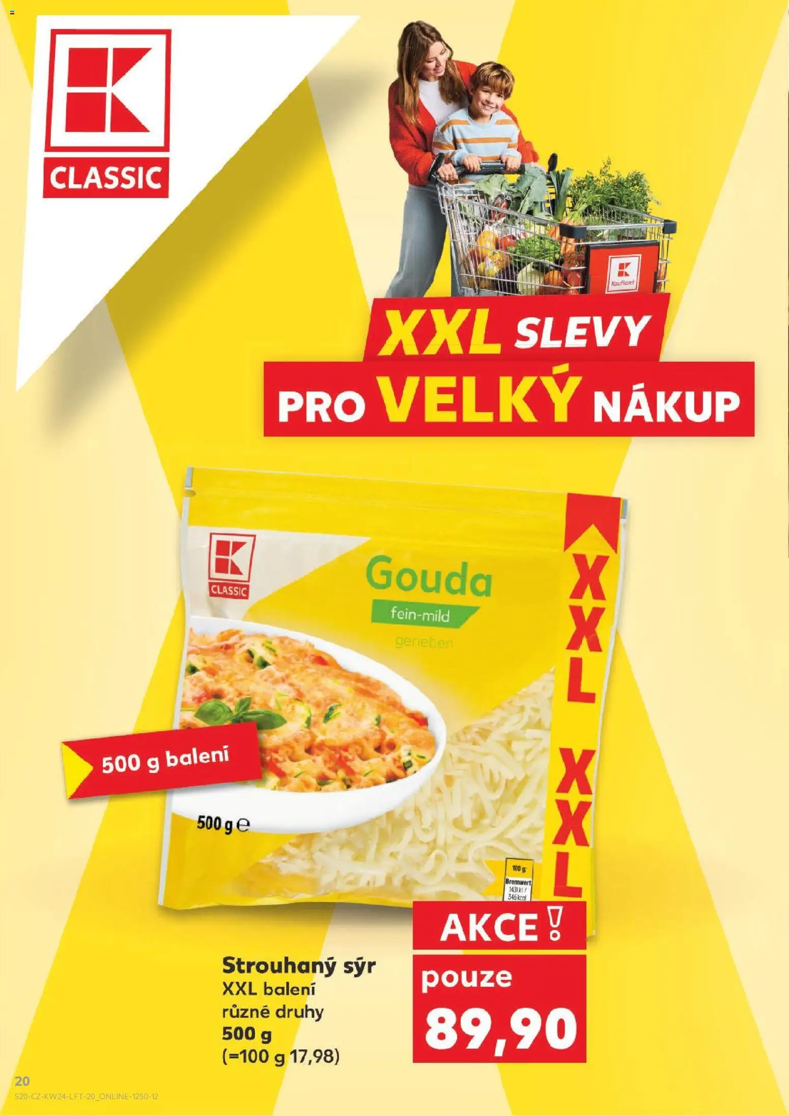 Kaufland leták - Plzeň od 10.06.2026 | Strana: 20 | Produkty: Gouda, Sýr