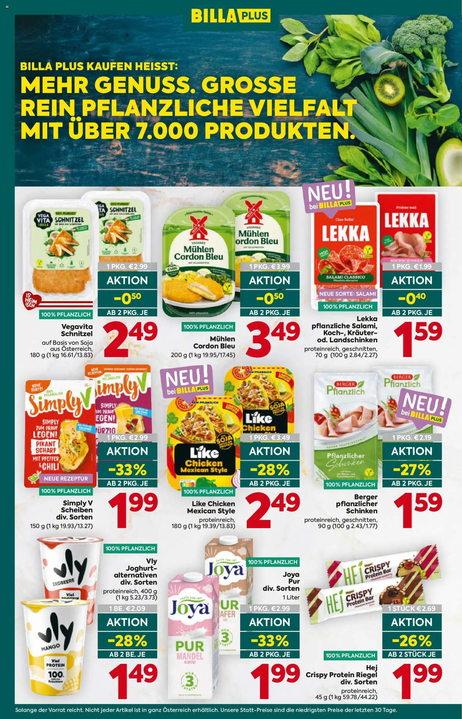 Billa Plus Flugblatt gültig ab 29.10.2026 | Seite: 6 | Produkte: Pfeffer, Mango, Joghurt, Schinken