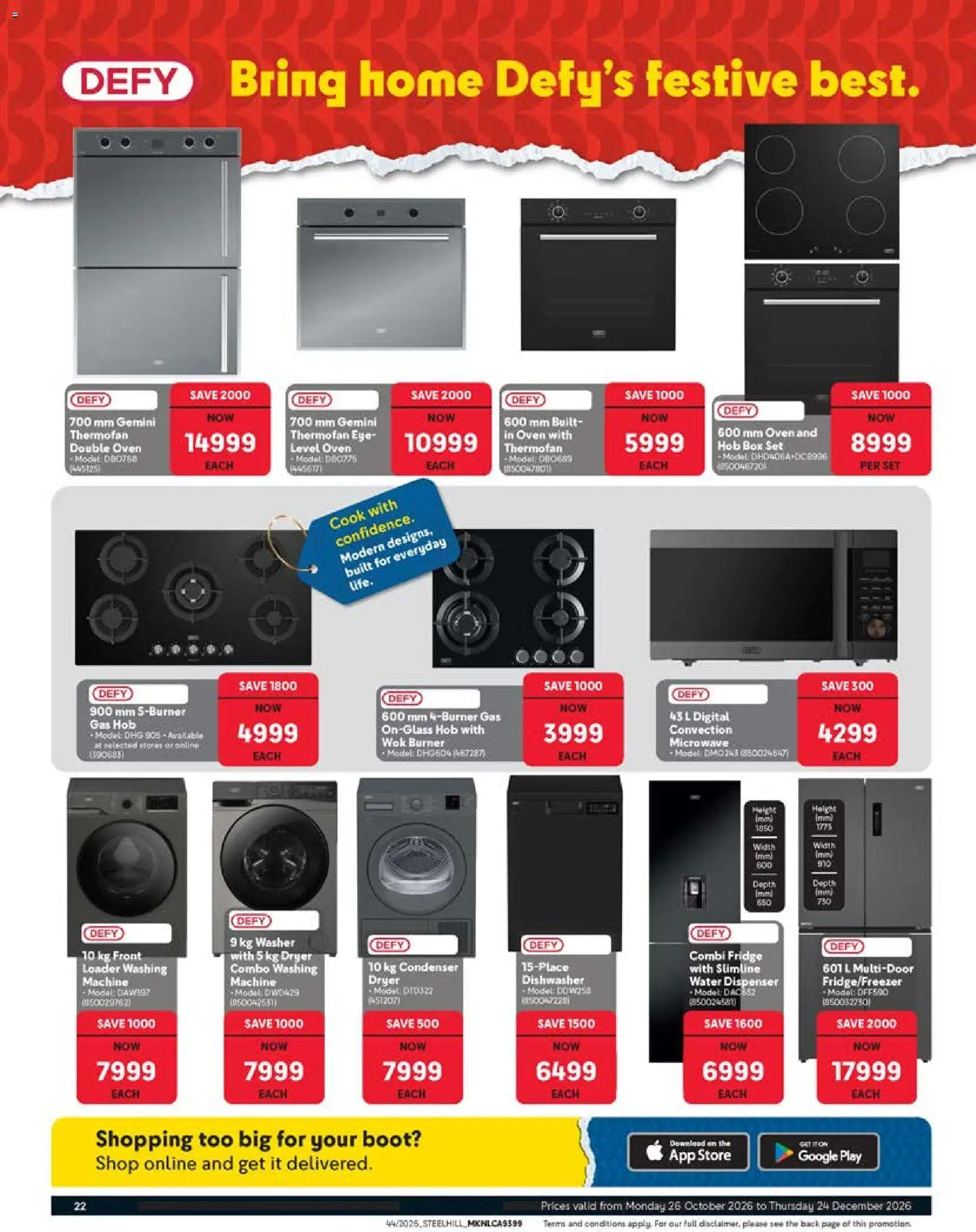 New Makro catalogue – valid from 26/10/2026 | Page: 22 | Products: Dryer, Oven, Box, Water