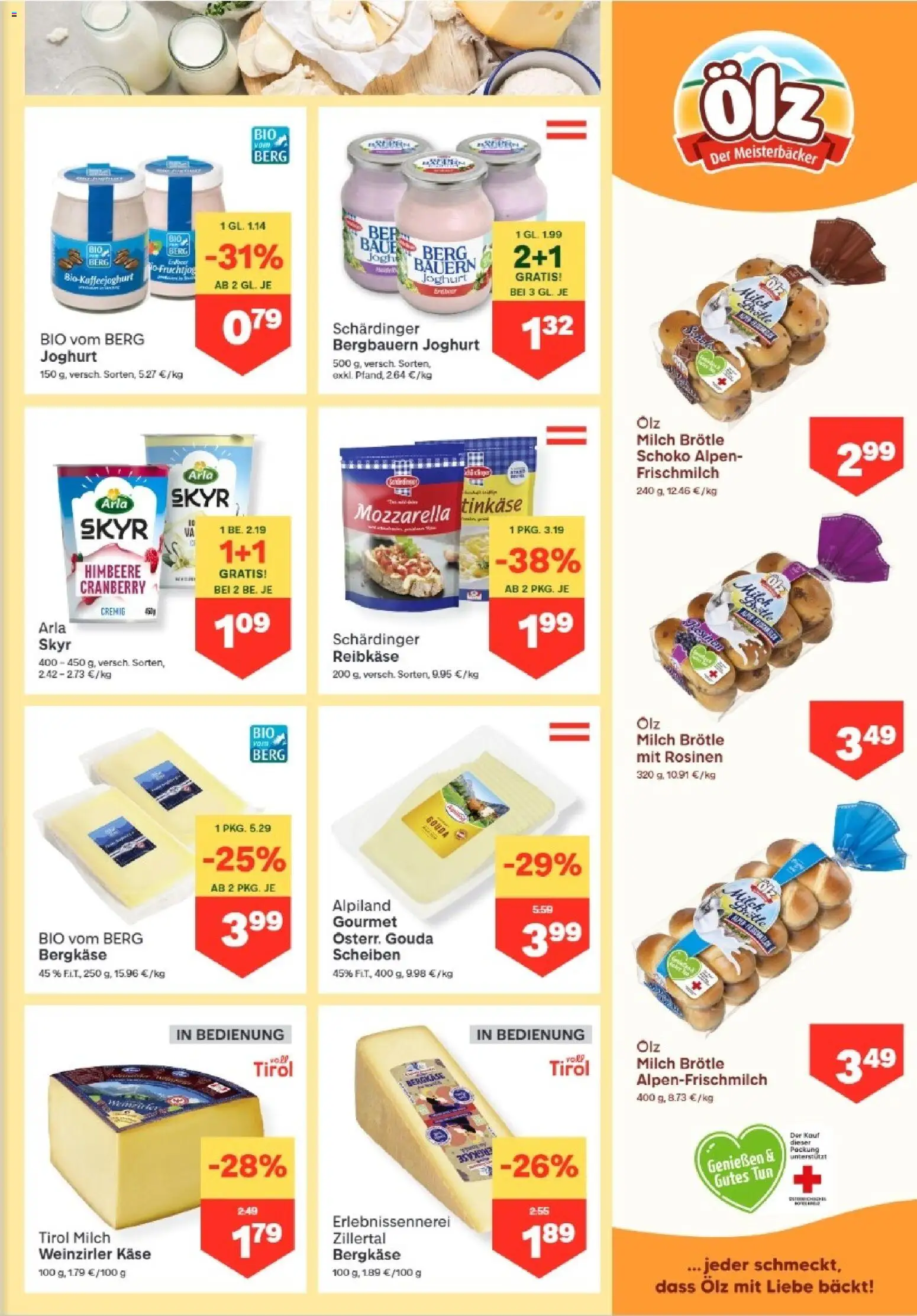 MPREIS Altenmarkt im Pongau gültig ab 11.06.2026 | Seite: 5 | Produkte: Himbeere, Milch, Käse, Joghurt