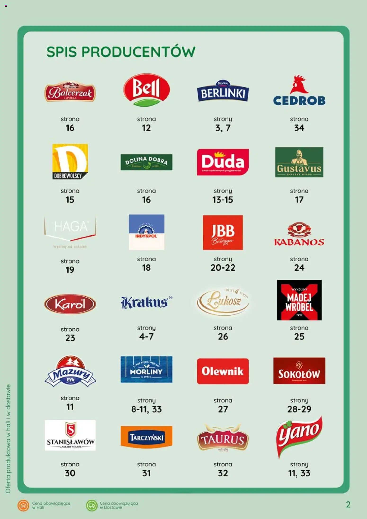 Eurocash gazetka - Katalog Wędlin od 07.05.2026 | Strona: 2 | Produkty: Bell, Wędliny