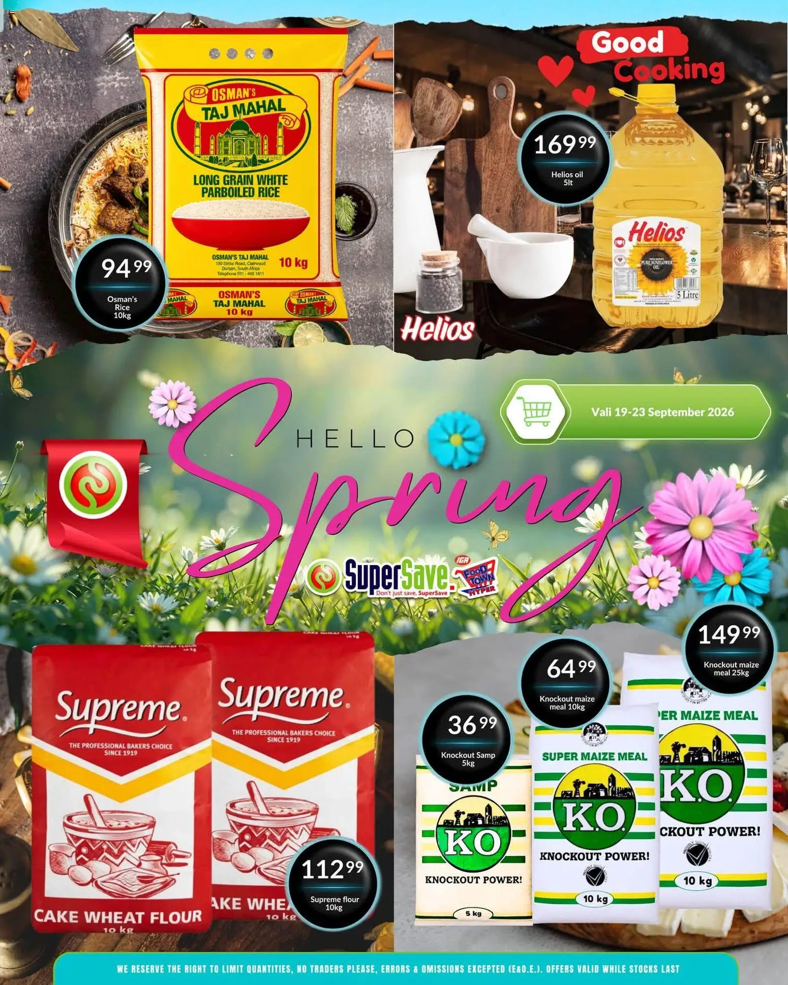 New Super Save catalogue – valid from 19/09/2026 | Page: 5 | Products: Cake, Flour, Maize meal, Oil