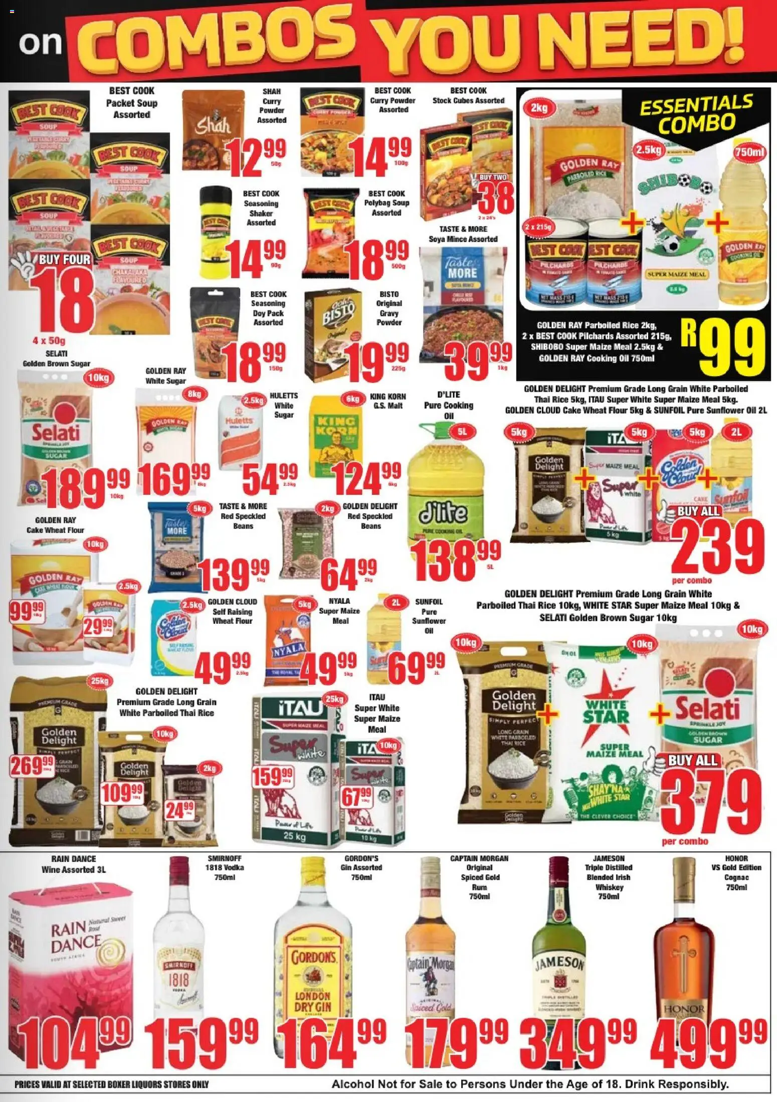 New Boxer catalogue – valid from 09.04.2026 | Page: 7 | Products: Rum, Maize meal, Gin, Ensalada de quino