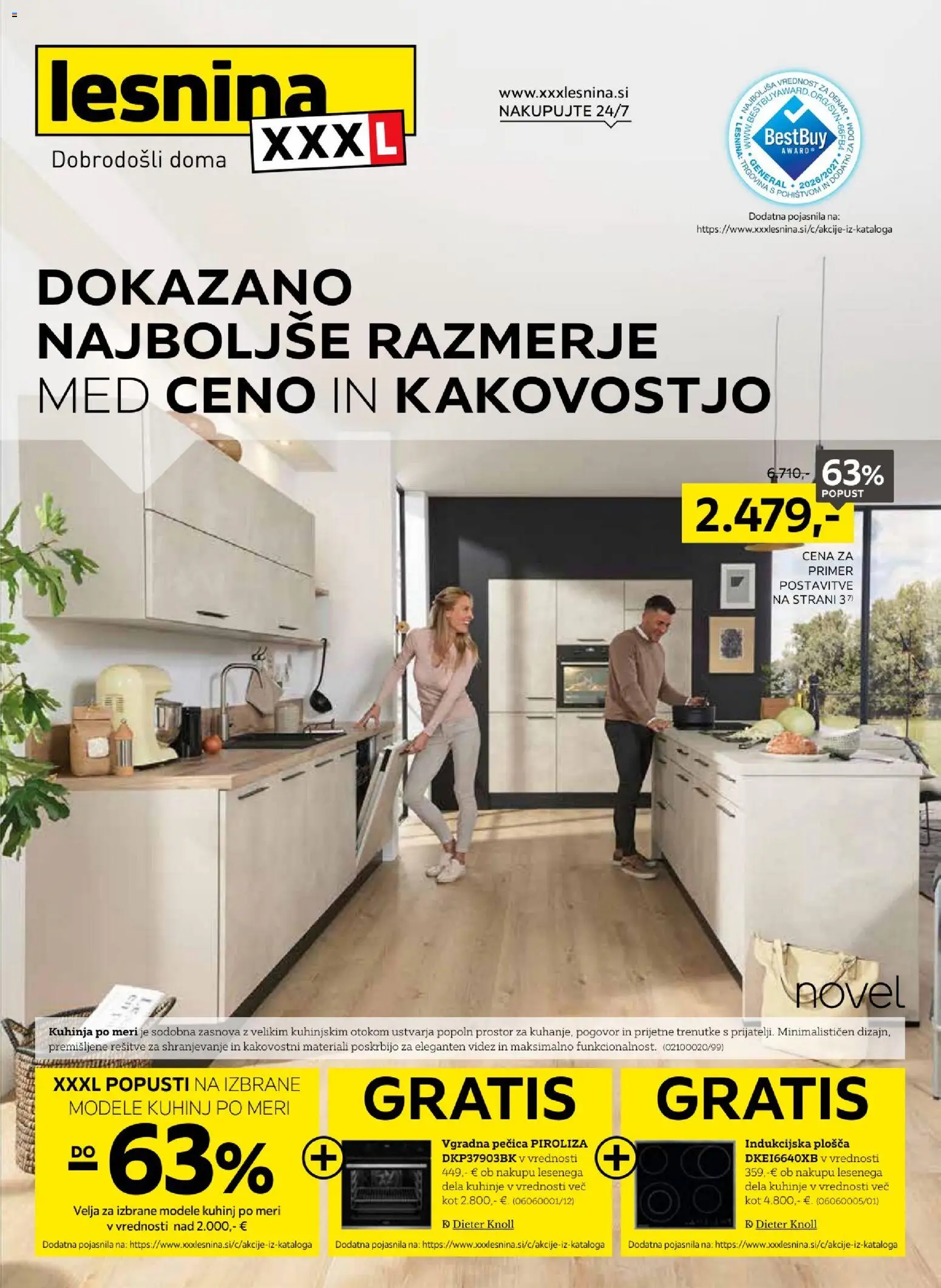 Novi XXXL Lesnina katalog ponudbe – veljaven od 20.07.2026 | Stran: 1 | Izdelki: Pecica, Kuhinja, Vgradna pečica, Indukcijska plošča