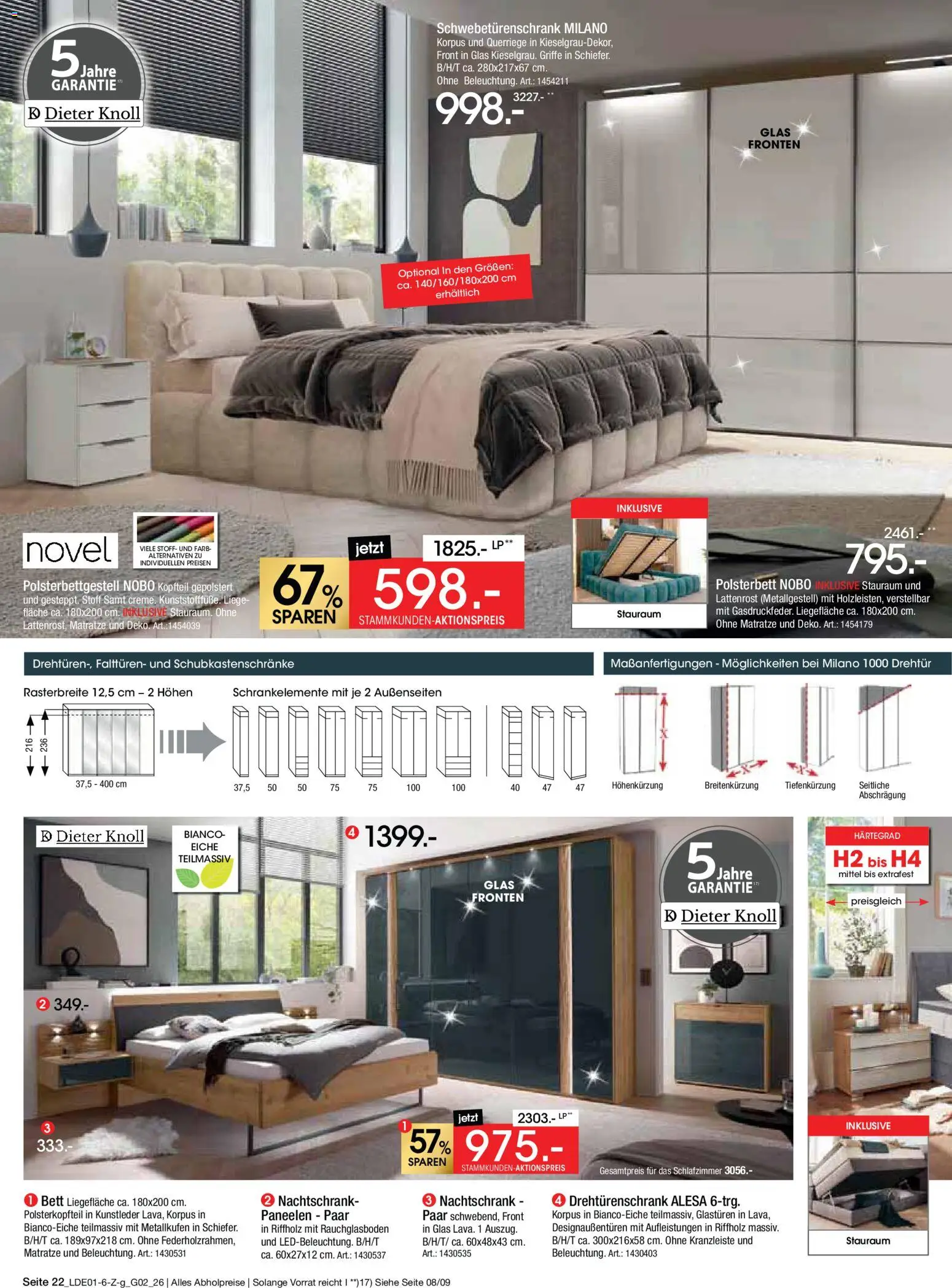Zurbrüggen Große Marken-Sensation – gültig ab 31.01.2026 | Seite: 24 | Produkte: Bett, Lattenrost, Drehtürenschrank, Liege