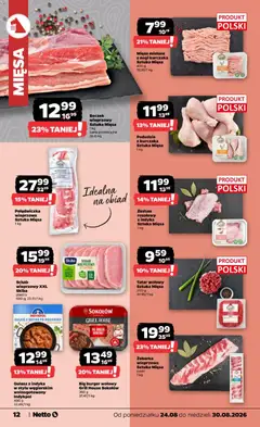 Pogląd oferty "Mięso mielone z nogi kurczaka Sztuka Mięsa, Mięso mielone z nogi kurczaka Sztuka Mięsa 400 g" - ważna od 24.08.2026 | Strona: 12