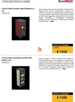 Anteprima del volantino Eurobrico Stufe a Legna catalogo valido a partire dal 23.07.2025 | Pagina: 6 | Prodotti: Stufa a legna, Stufa, Forno
