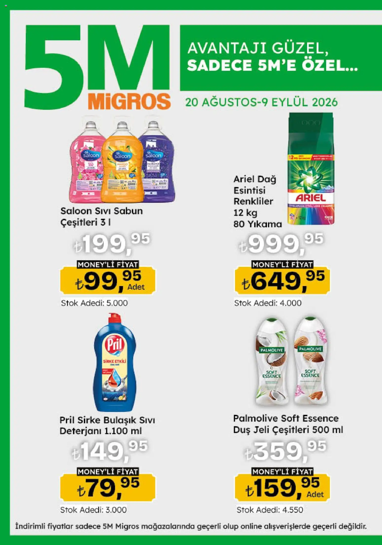 Migros Katalog - 5M Migroskop Dijital - 20 Ağustos 2026 tarihinden itibaren geçerlidir | Sayfa: 14 | Ürünler: Duş, Sabun, Duş jeli, Sirke