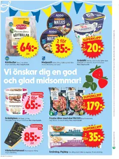 ICA Supermarket erbjudanden - Förhandsvisning av reklamblad från butik ICA Supermarket aktuell från 15.06.2026 | Sida: 14 | Produkter: Köttbullar, Galler, Gräddfil, Papper