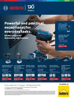 Builders specials catalogue – valid from 01/08/2026