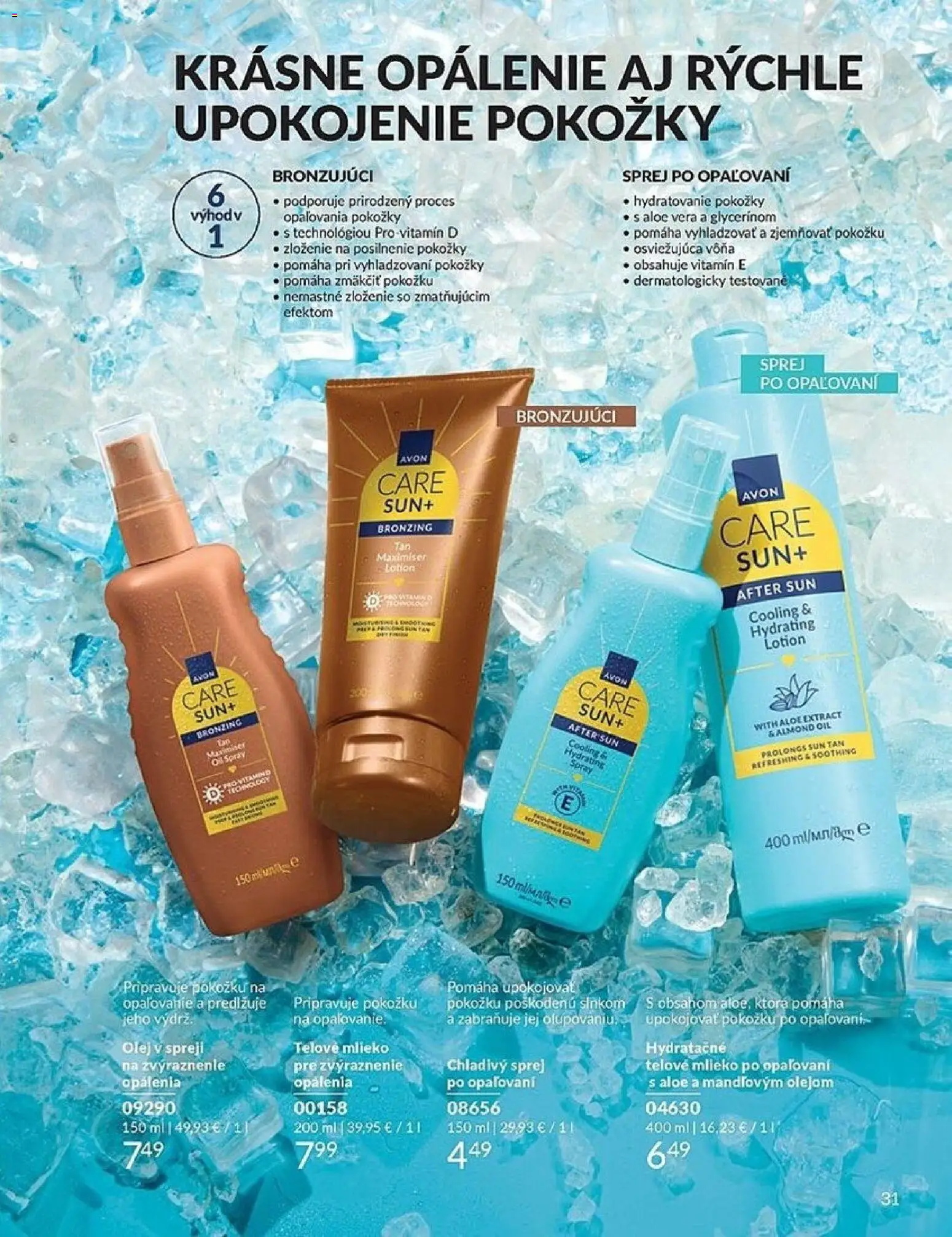 Nové Avon akcie – leták je platný od 01.06.2026 | Strana: 31 | Produkty: Mlieko, Olej, Telové mlieko