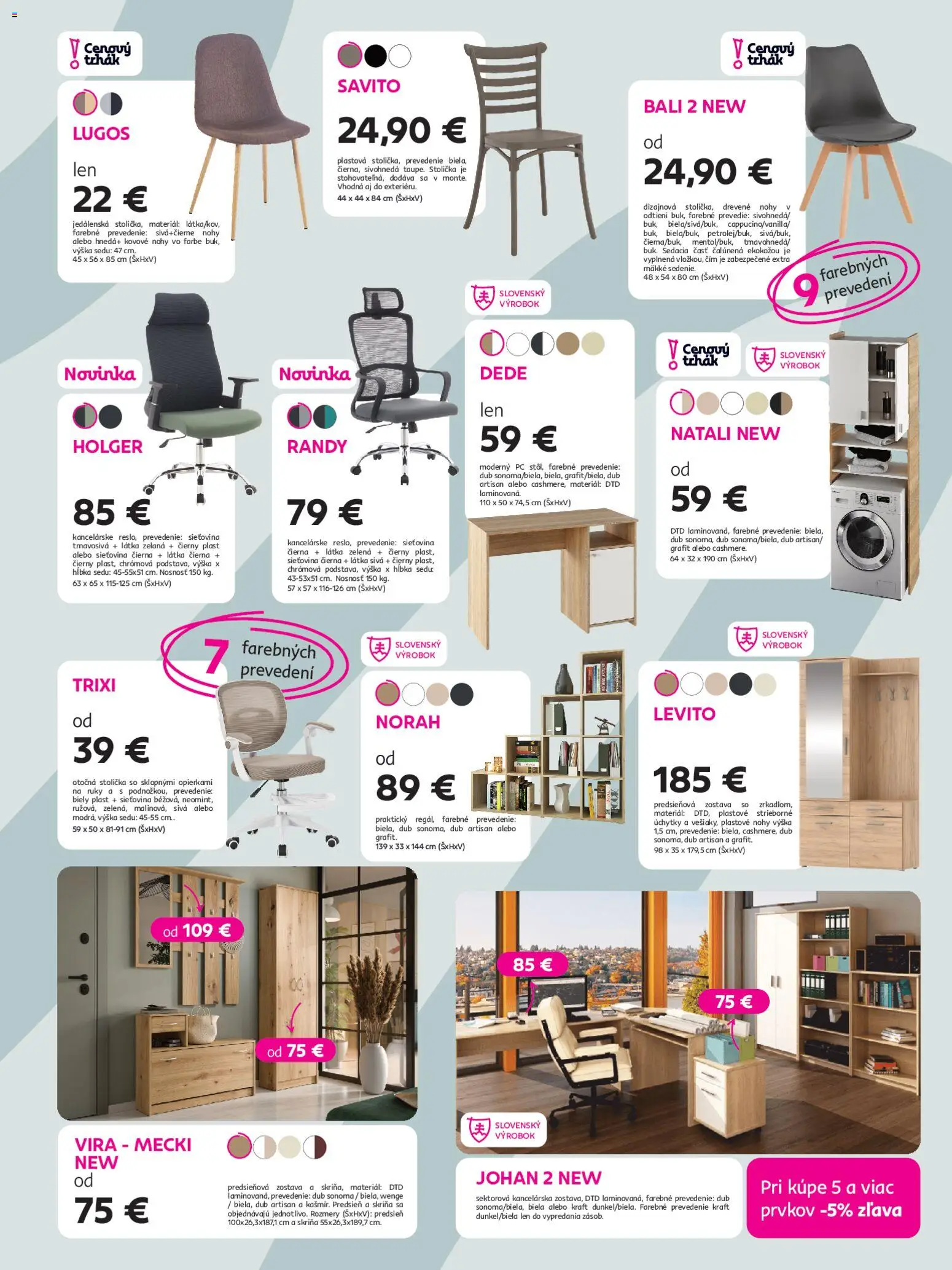 Nové Kondela akcie – leták je platný od 11.03.2026 | Strana: 7 | Produkty: Skriňa, Predsieňová zostava, Úchytky, PC